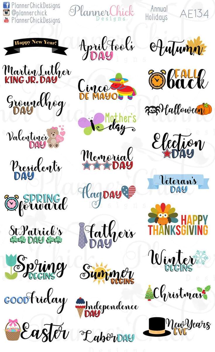 Bullet Journal Stickers Bullet Journal Stickers