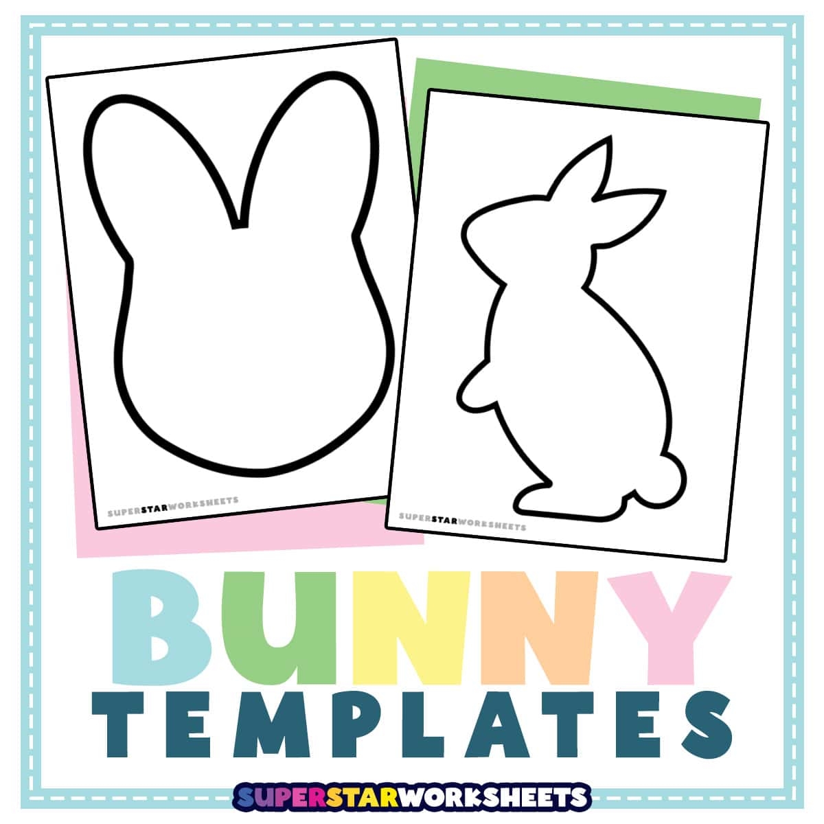 Free Preschool Tracing Bunny Worksheet