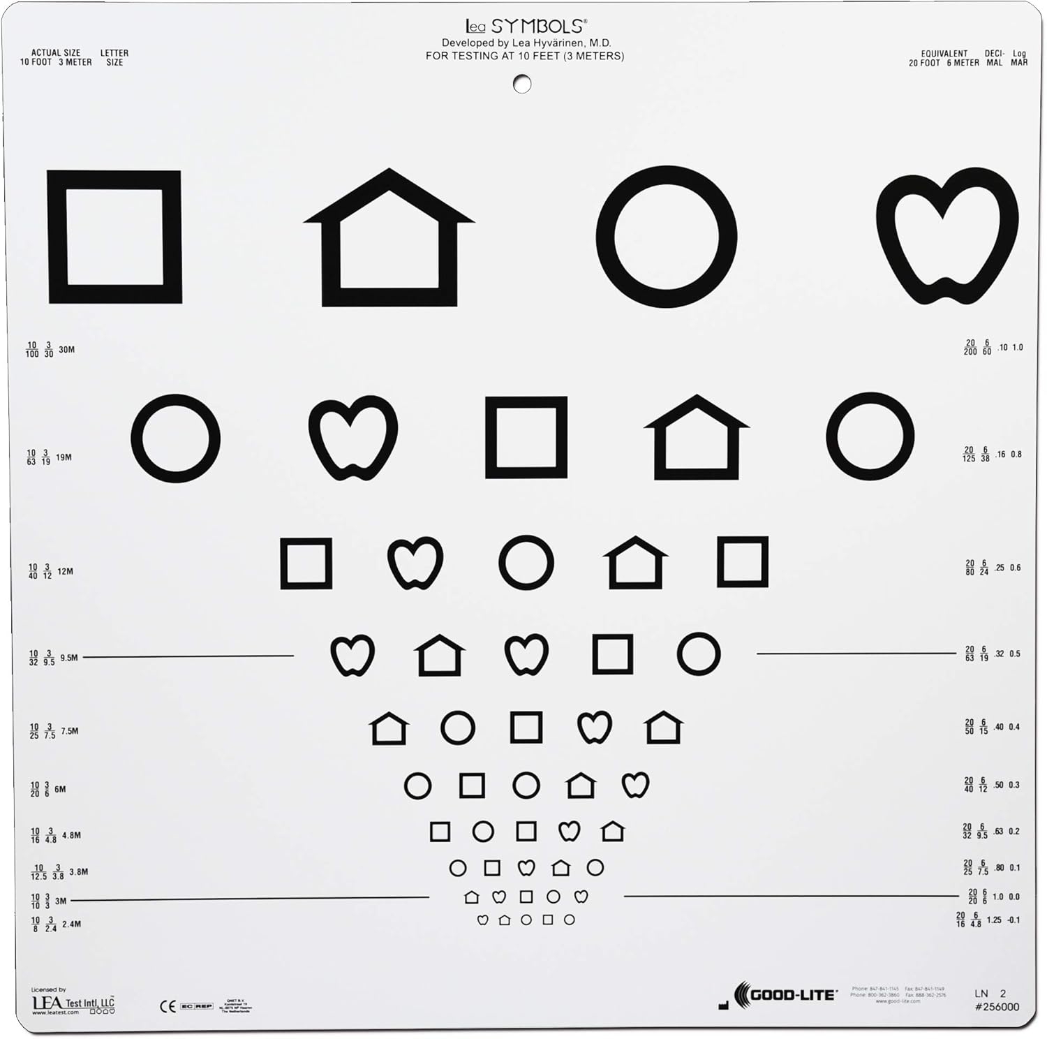 Buy LEA Symbols 10 Line Distance Chart Online Jamaica Ubuy