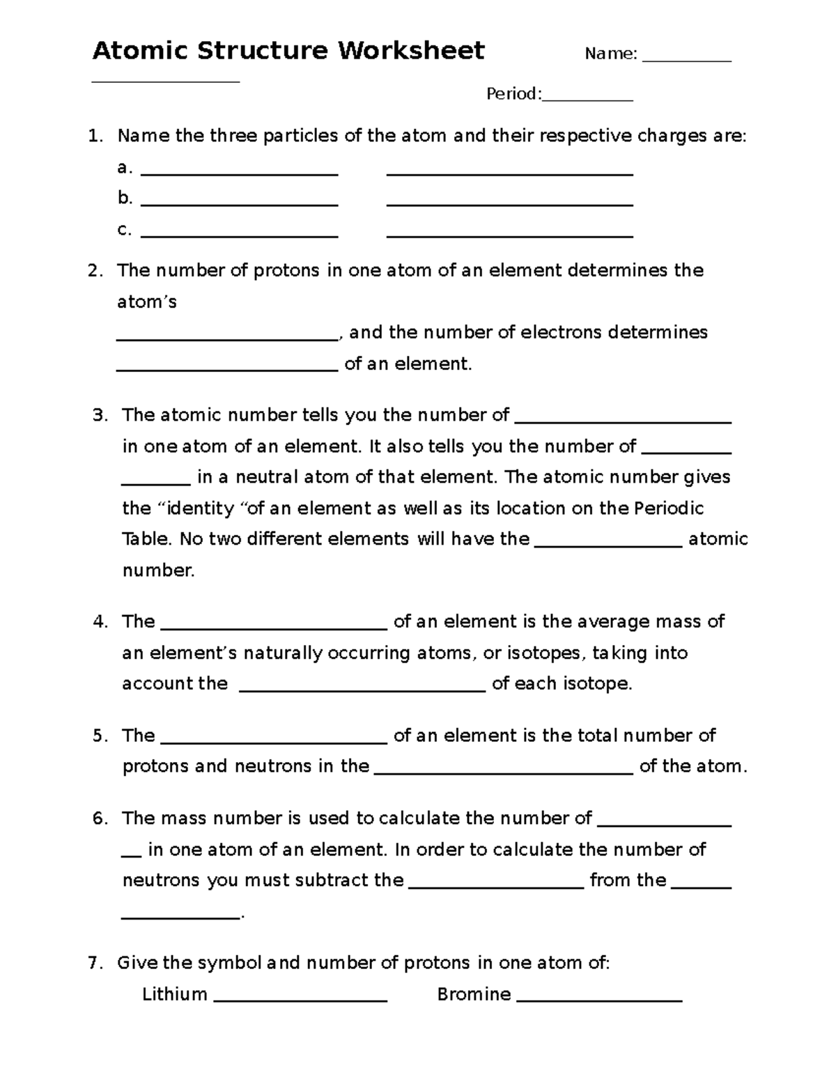 Chapter 4 1 Guided Notes On Atomic Structure Models Studocu