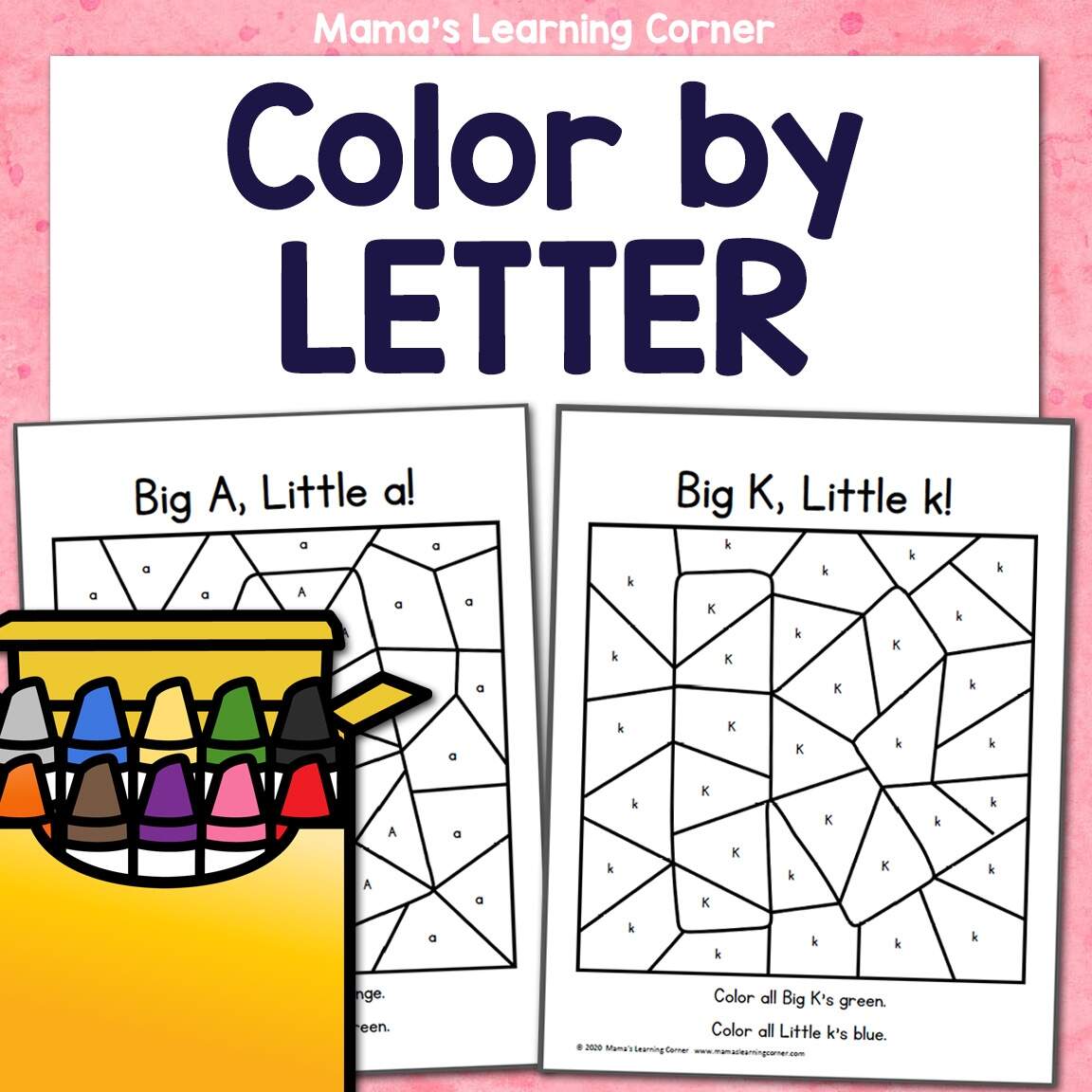 Color By Letter Alphabet Big And Little Mamas Learning Corner