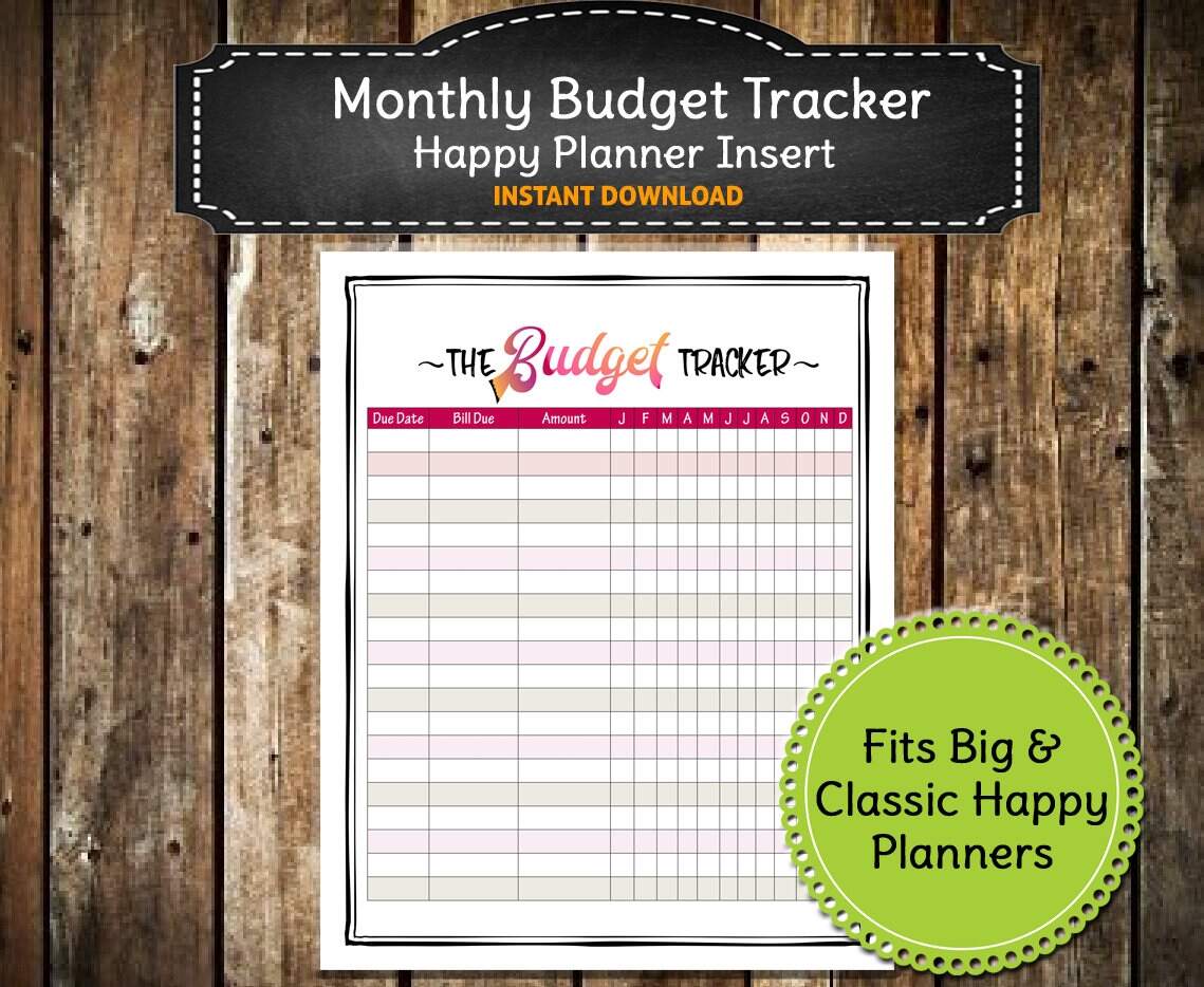 Colorful PRINTABLE Monthly Budget Planner Bill Payment Planner Finances Big Happy Planner Classic Happy Planner INSTANT DOWNLOAD Etsy Colorful PRINTABLE Monthly Budget Planner Bill Payment Planner Finances Big Happy Planner Classic Happy Planner INSTANT DOWNLOAD Etsy