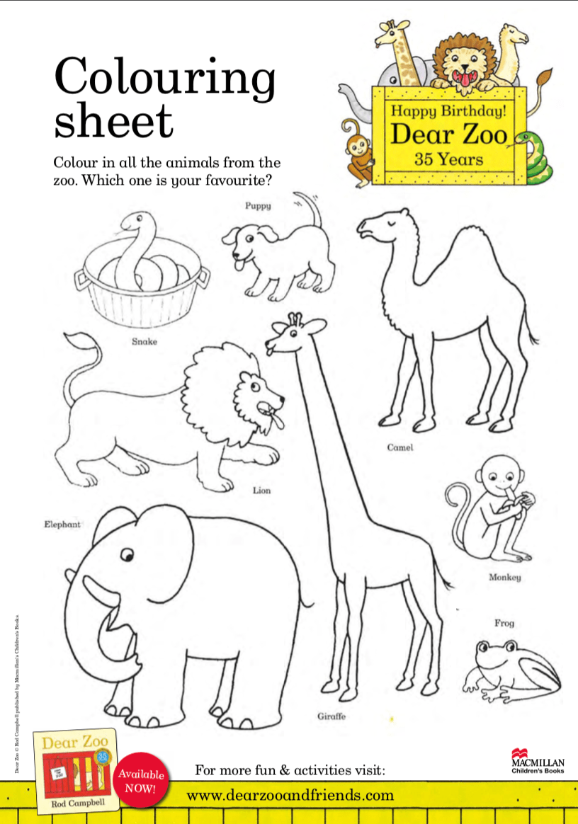 Colouring Pages For Kids Inspired By Their Favourite Books Pan Macmillan
