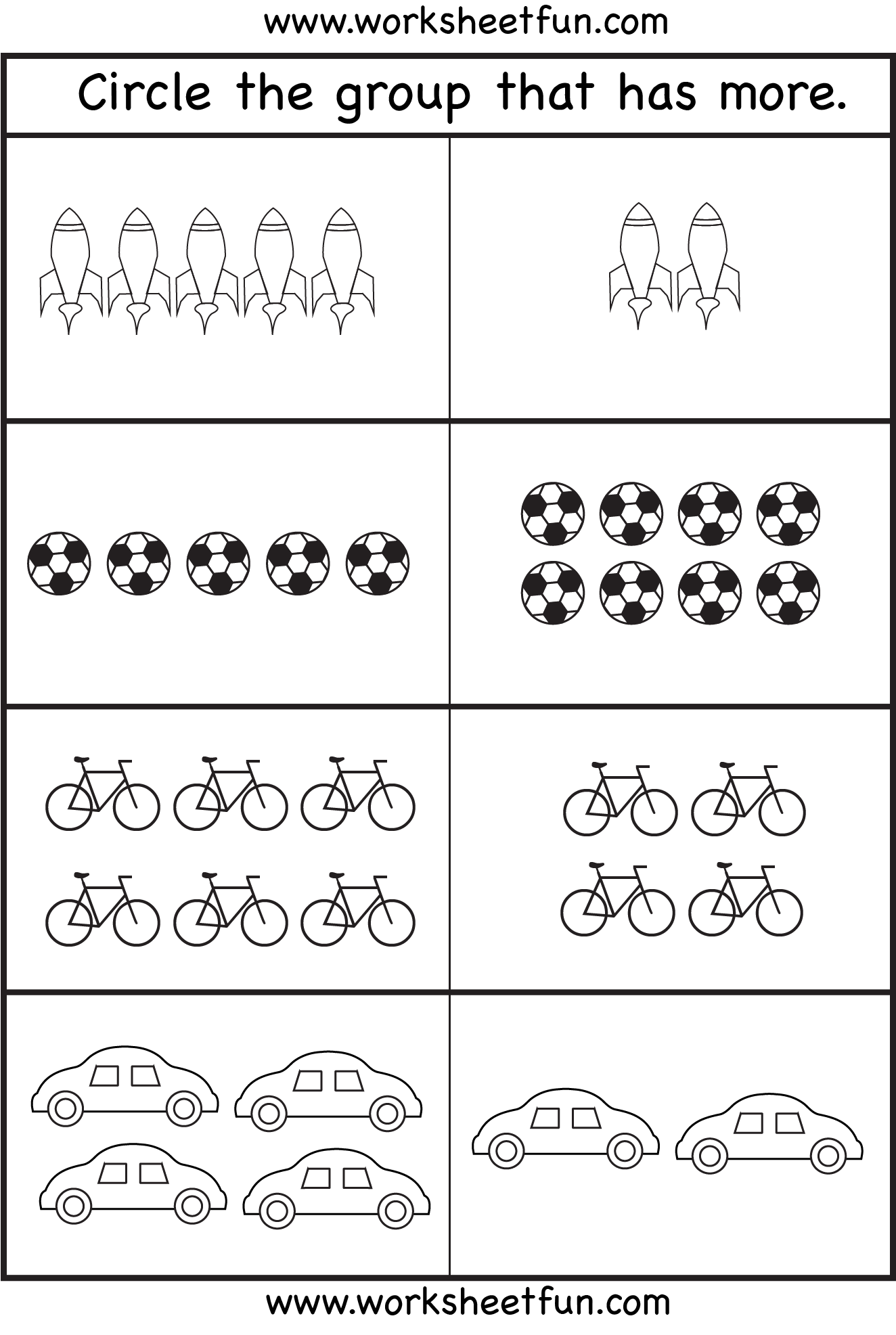 Comparison Worksheets More Or Less 2 Worksheets FREE Printable Worksheets Worksheetfun