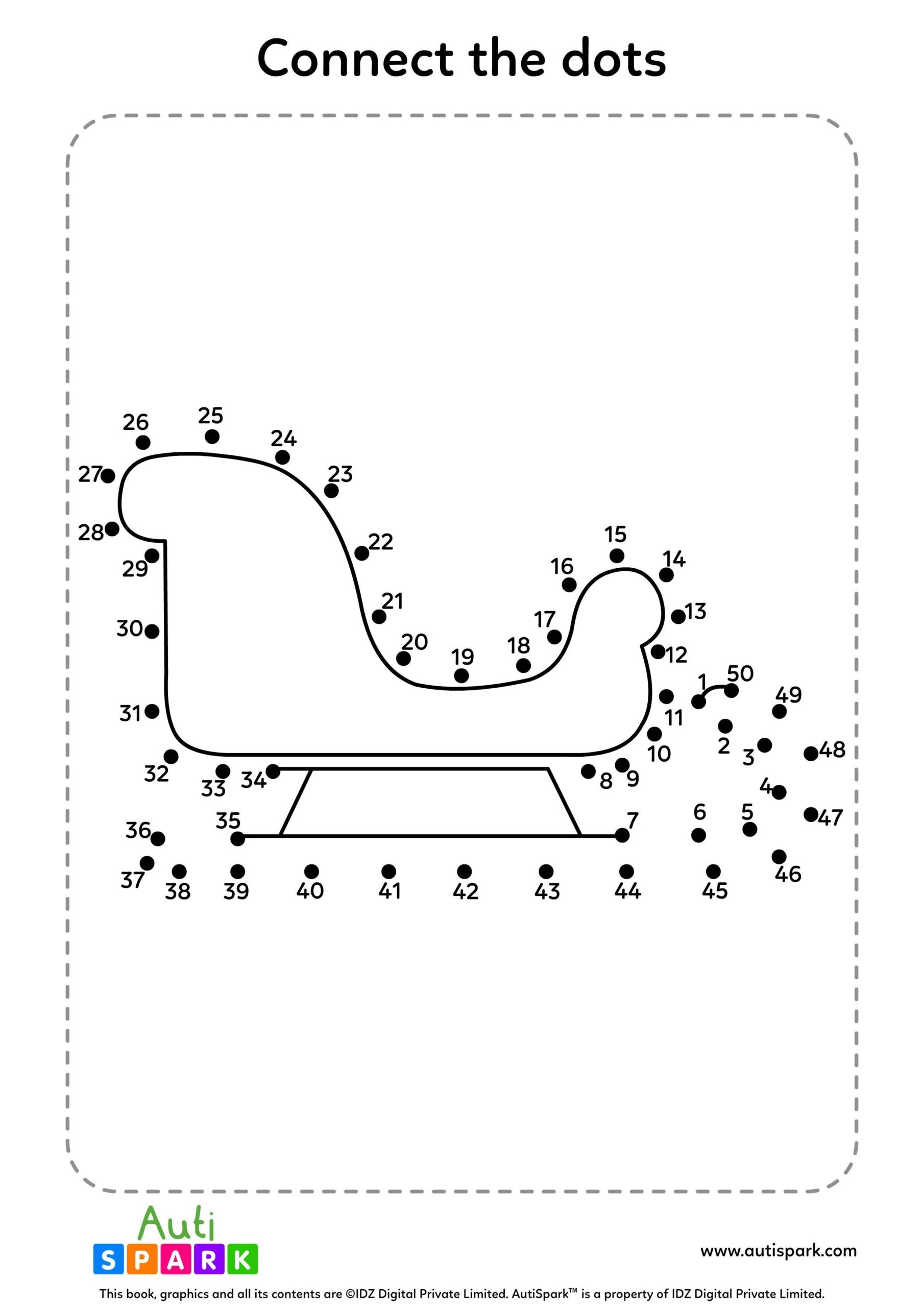 Connect The Dots 1 To 50 Worksheets Special Education Worksheets Connect The Dots 1 To 50 Worksheets Special Education Worksheets