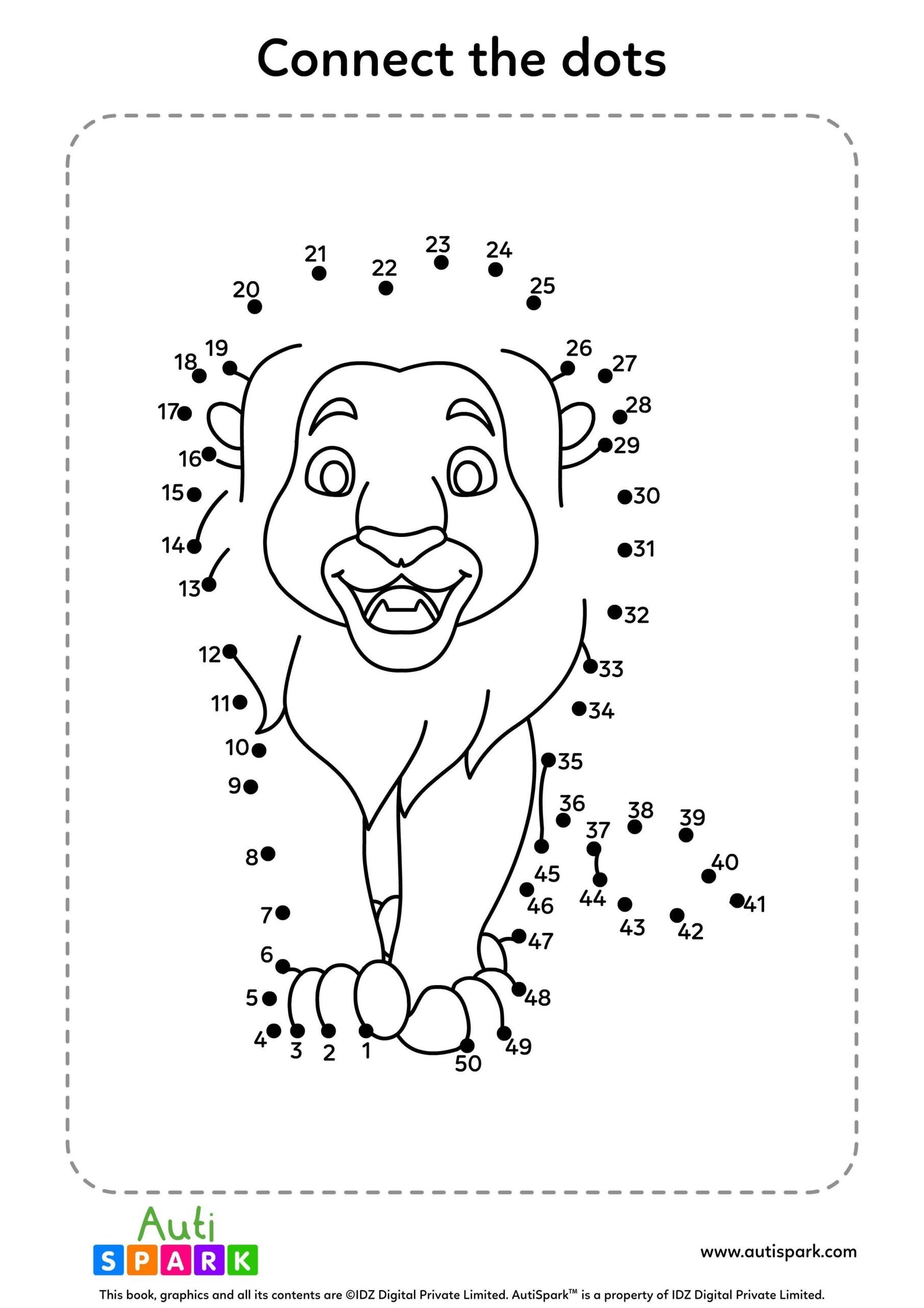Connect The Dots 1 To 50 Worksheets Special Education Worksheets Connect The Dots 1 To 50 Worksheets Special Education Worksheets