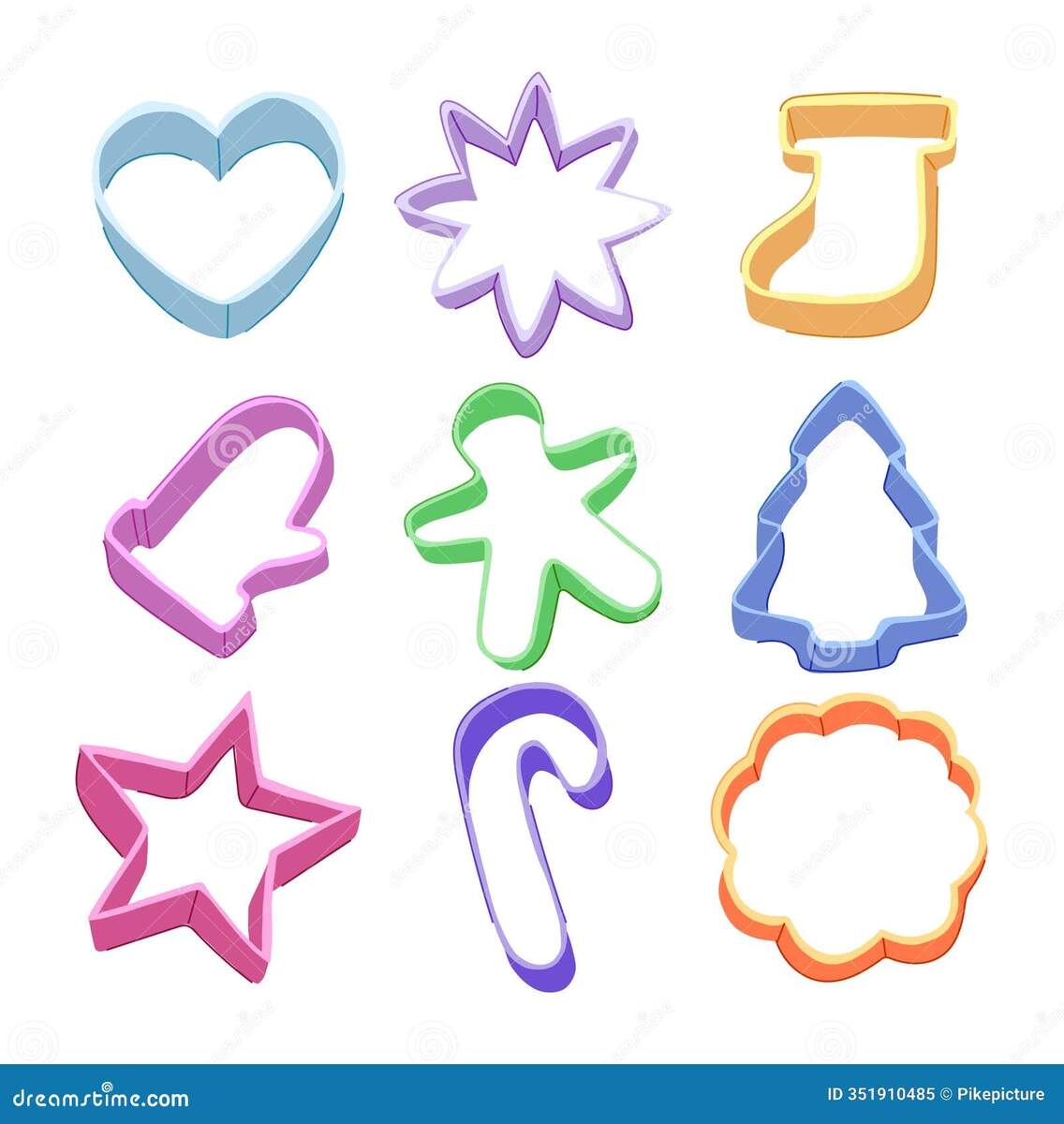 Cookie Cutter Set Cartoon Vector Illustration Stock Vector Illustration Of Metal Color 351910485 Cookie Cutter Set Cartoon Vector Illustration Stock Vector Illustration Of Metal Color 351910485