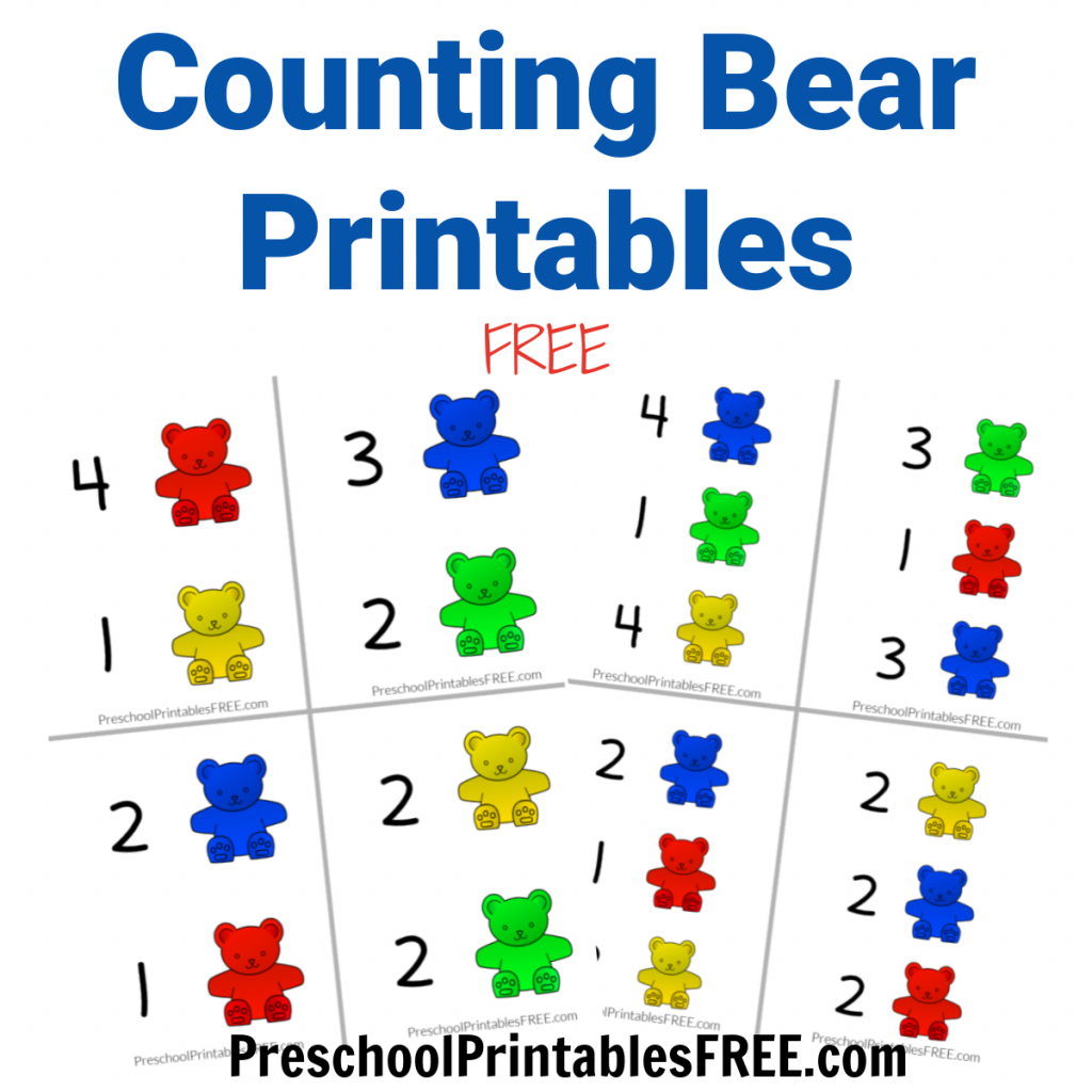 Counting Bears Printable Math Activities Free Preschool Printables Counting Bears Printable Math Activities Free Preschool Printables