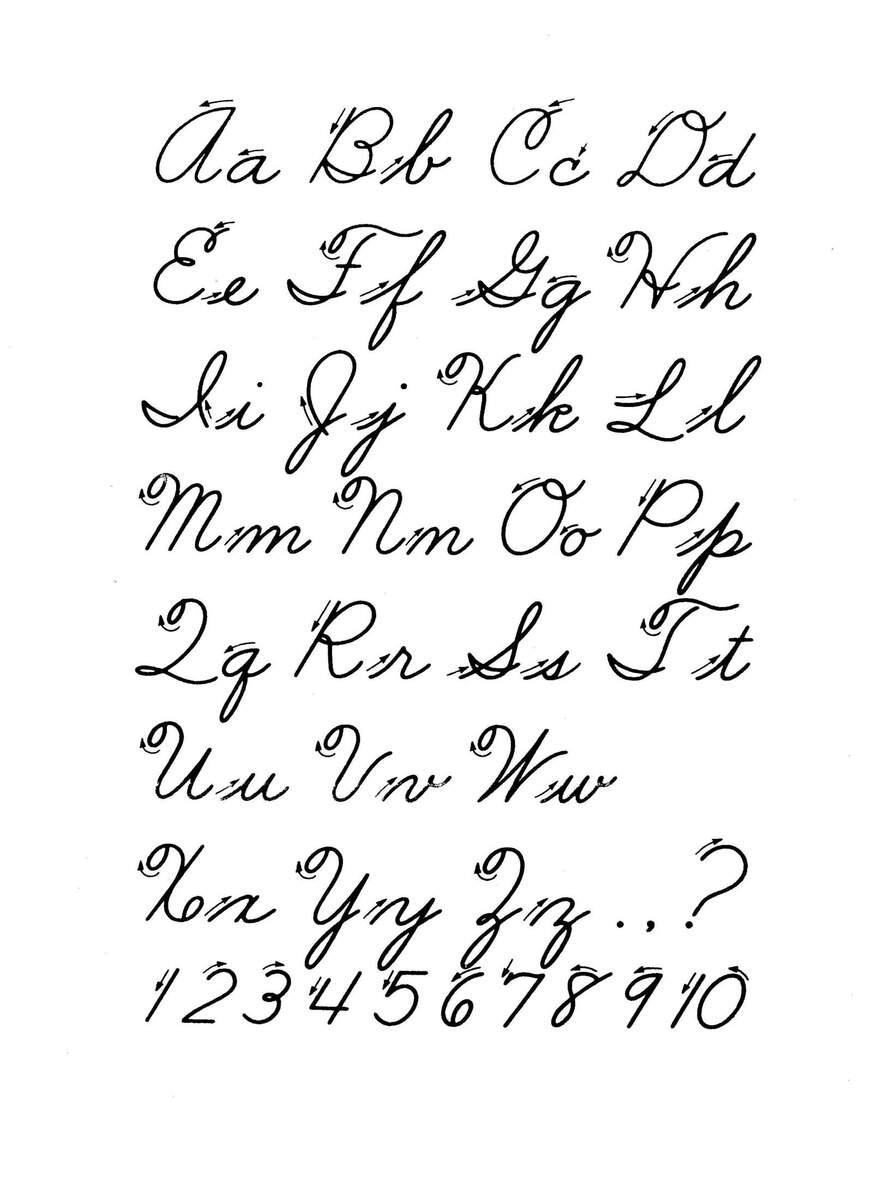 Cursive Alphabet 10 Free PDF Printables Printablee