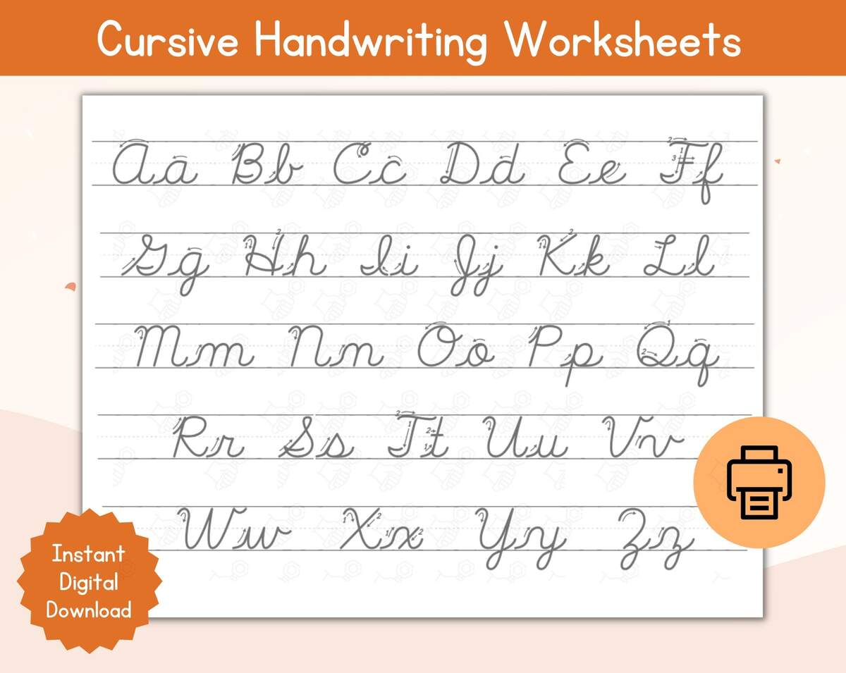 Cursive Alphabet To Trace Free Printable PDF Alien Schooler