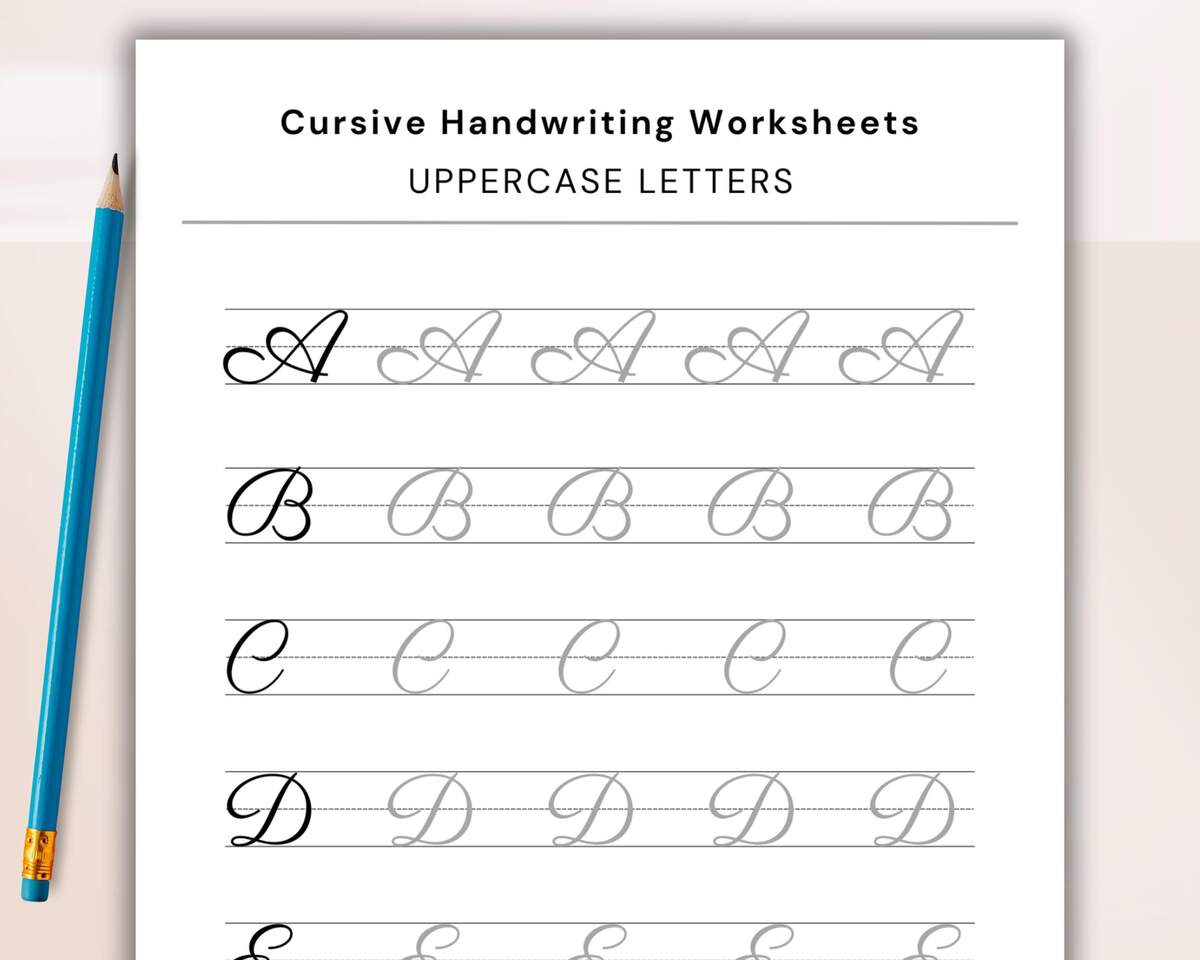 Cursive Handwriting Worksheets Printable Cursive Worksheets Uppercase Lowercase Handwriting Practice Sheets Writing Practice PDF Etsy Norway Cursive Handwriting Worksheets Printable Cursive Worksheets Uppercase Lowercase Handwriting Practice Sheets Writing Practice PDF Etsy Norway