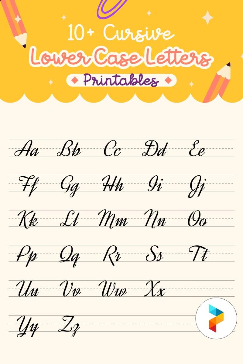 Cursive Lower Case Letters 20 Free PDF Printables Printablee