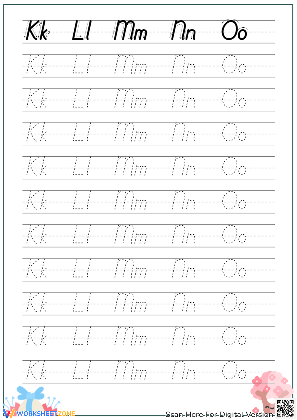 D Nealian Letter Formation Font Letter Tracing Font Writing Letters Font Made By Teachers