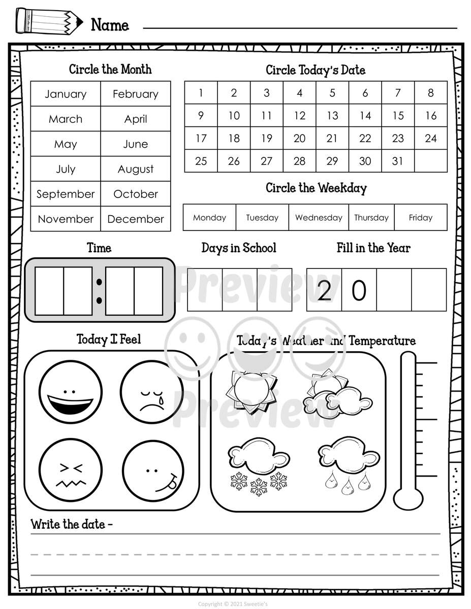 Daily Calendar Journal Made By Teachers