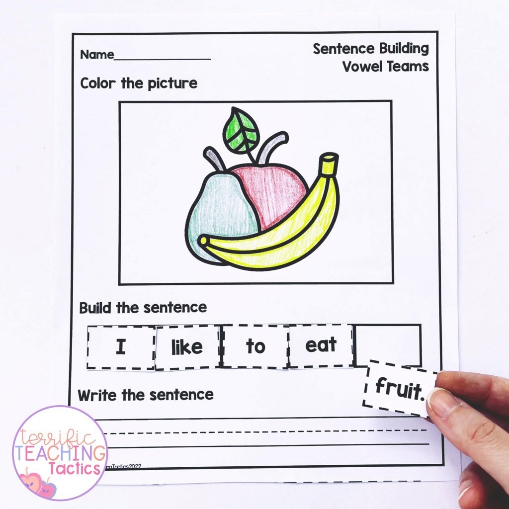 Decodable Sentence Building Worksheets Terrific Teaching Tactics Sentence Writing Practice Worksheets Kindergarten