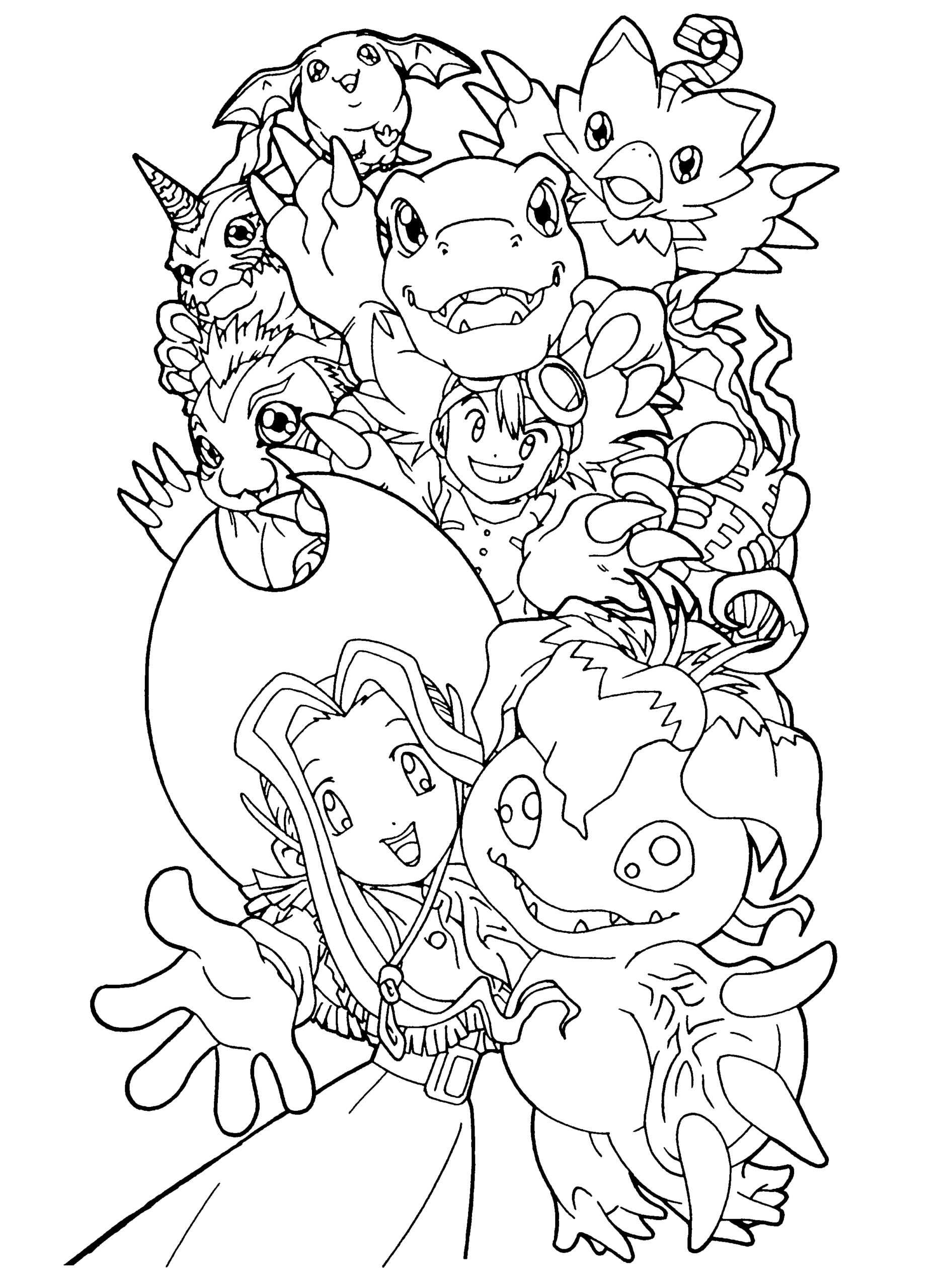 Digimon Coloring Page