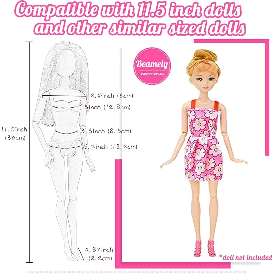Doll Clothes Barbie Dimensions Cm Mehak Collection Plastic Single Doll Barbie Body Packaging Type