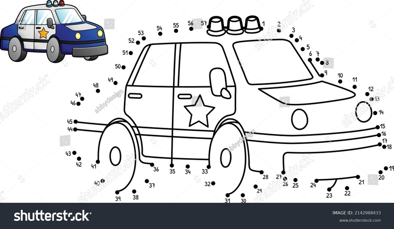 Dot Dot Police Car Isolated Coloring Stock Vector Royalty Free 2142988433 Shutterstock Dot Dot Police Car Isolated Coloring Stock Vector Royalty Free 2142988433 Shutterstock