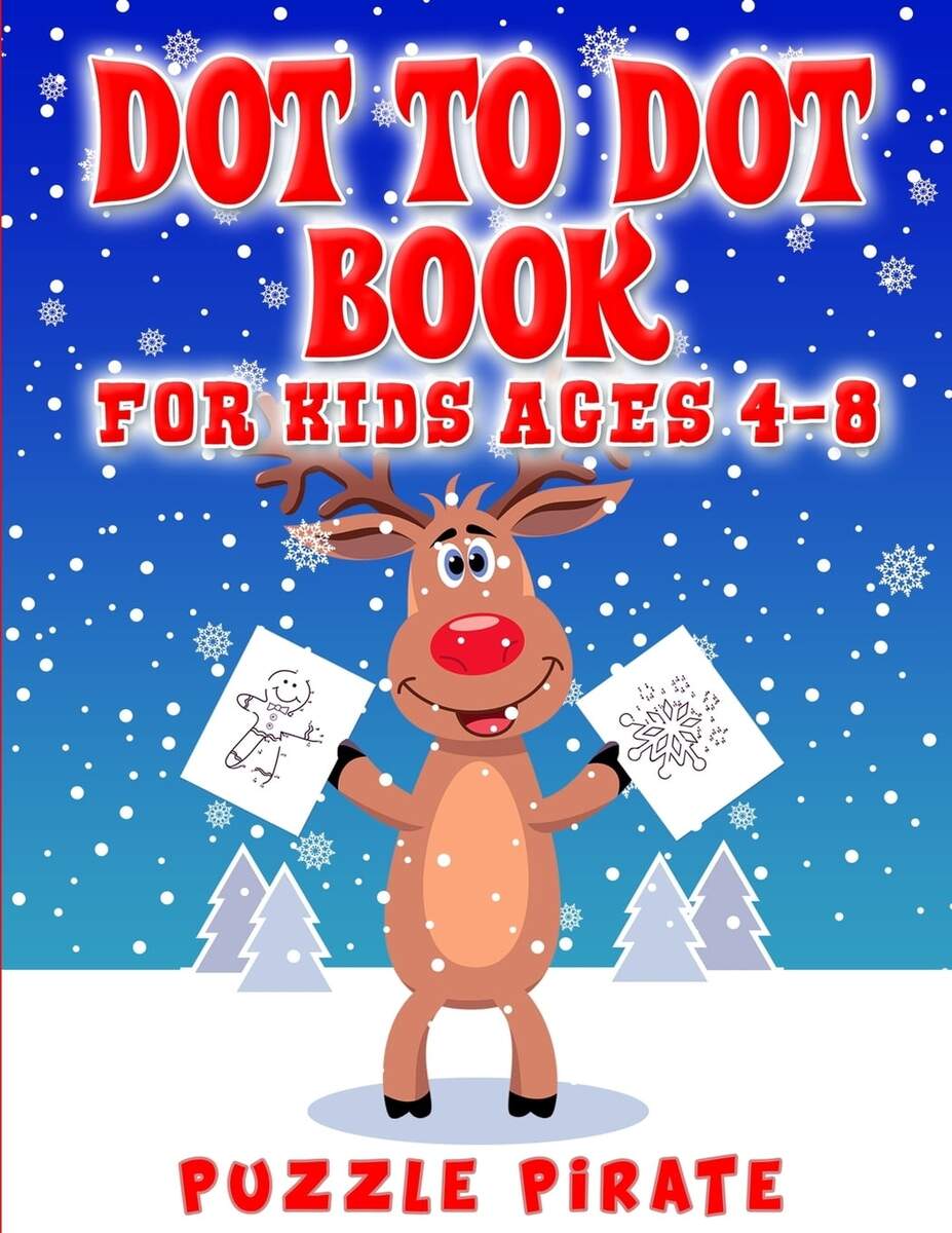 Dot To Dot Book For Kids Ages 4 8 Fun And Challenging Christmas Themed Dot To Dot Puzzles For The Holiday Season Large Print Activity Book For Kids Paperback Large Print Walmart