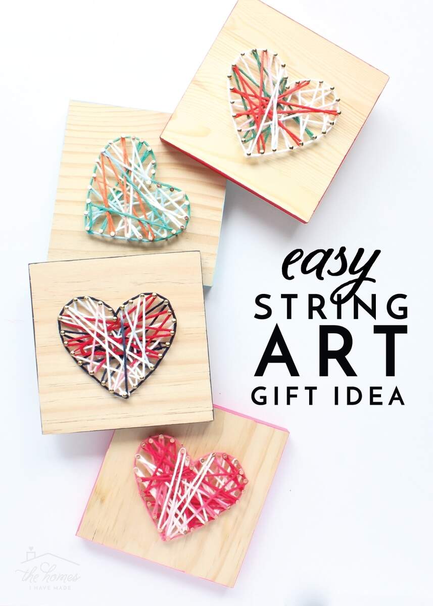 Easy DIY String Art Gift Idea Perfect For Kids The Homes I Have Made