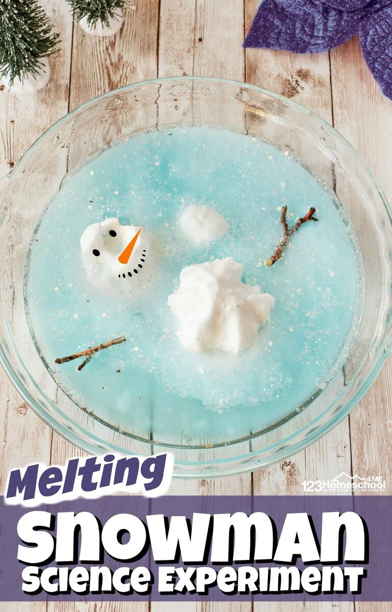 EASY Melting Snowman Winter Science Experiment EASY Melting Snowman Winter Science Experiment
