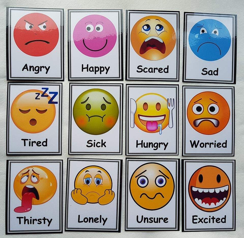 Emotion Feeling Cards Laminated Communication Expressing SEN Autism EBay Emotion Feeling Cards Laminated Communication Expressing SEN Autism EBay