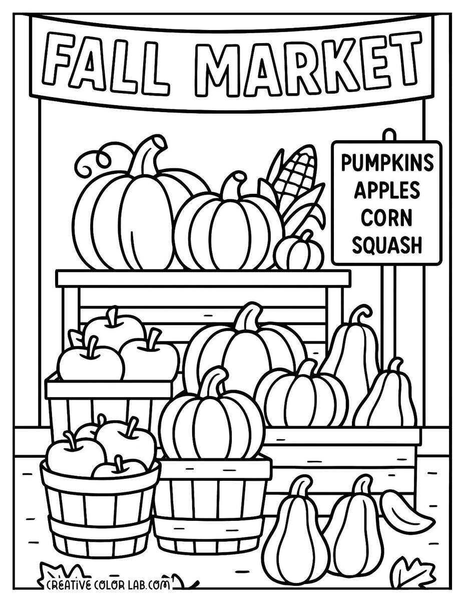 Fall Coloring Pages To Download And Print
