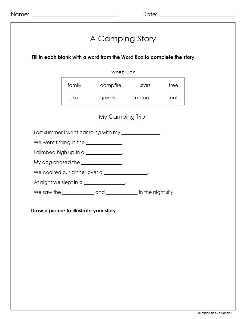 Fill In The Blank Stories Reading Writing Critical Thinking Grades 1 2 Google Drive Made By Teachers
