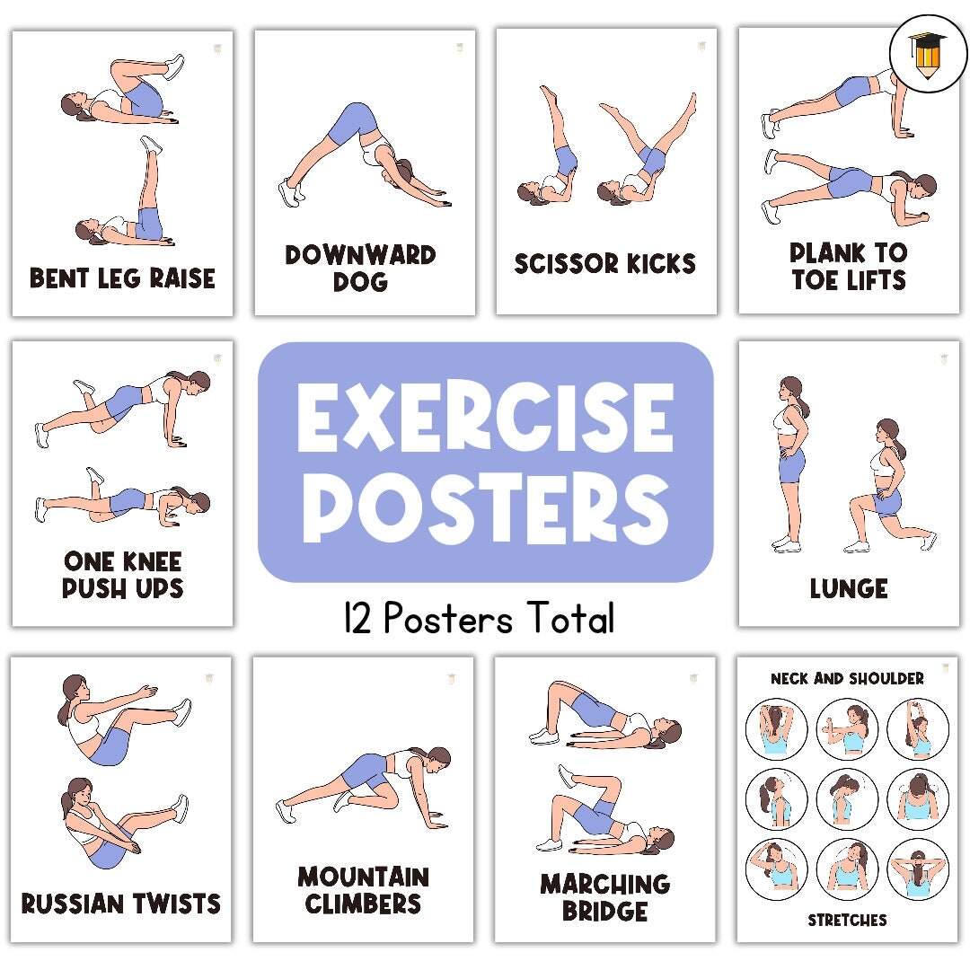 Flash Cards Kids Pe Workout Kid Gym Workout Chart For Beginners Buy 12 Exercise Posters Kids Flash Cards Kids Pe Workout Kid Gym Workout Chart For Beginners Buy 12 Exercise Posters Kids