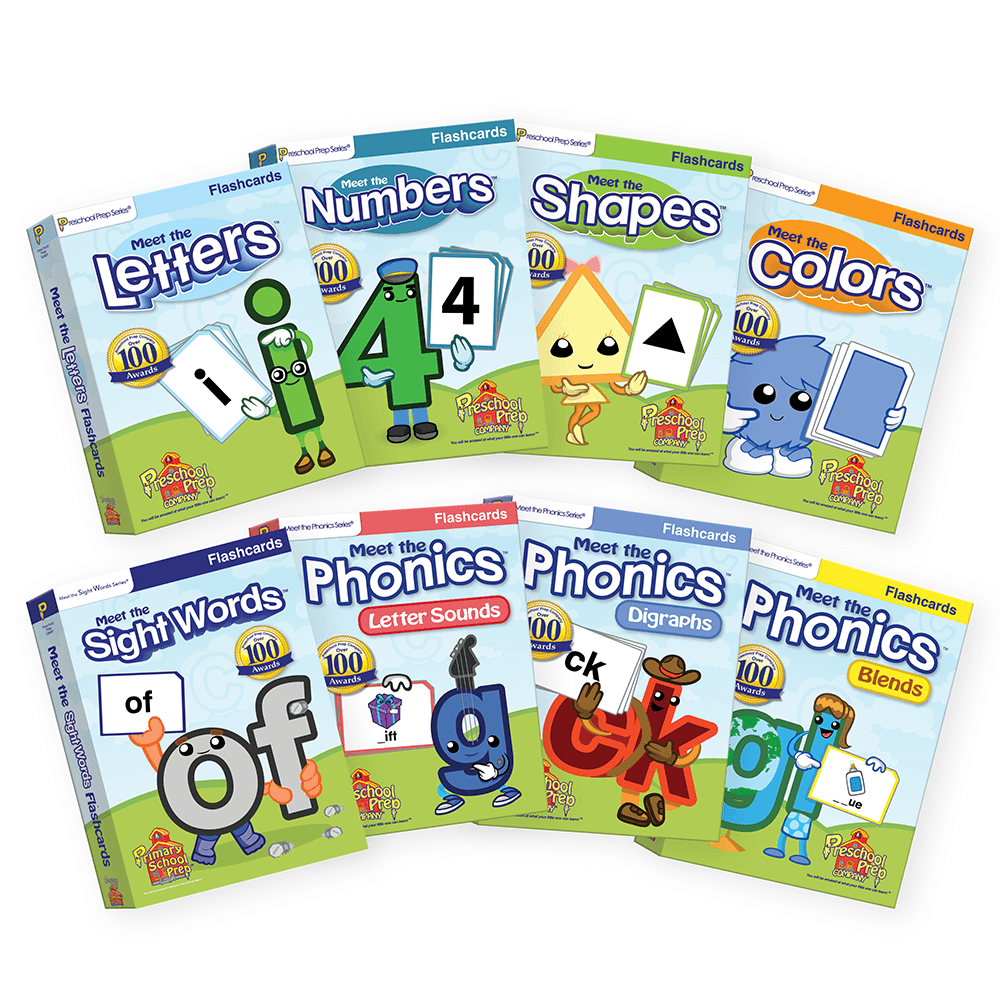 Flashcards 8 Pack Letters Numbers Shapes Colors Sight Words Letter Sounds Digraphs And Blends