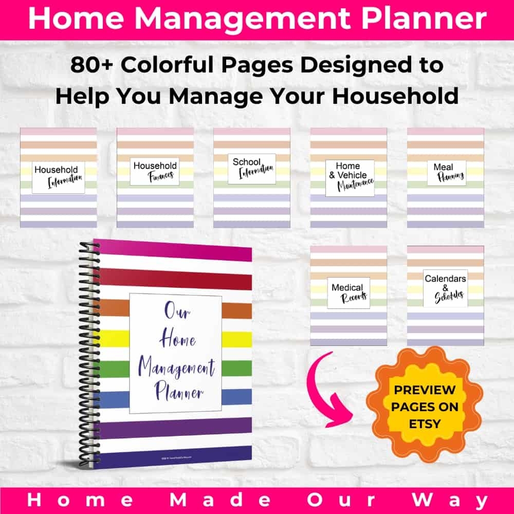 Free 2026 Printables For Mini Binders And Letter Size Planners Organized Home Binder With Free Printables Abby Organizes