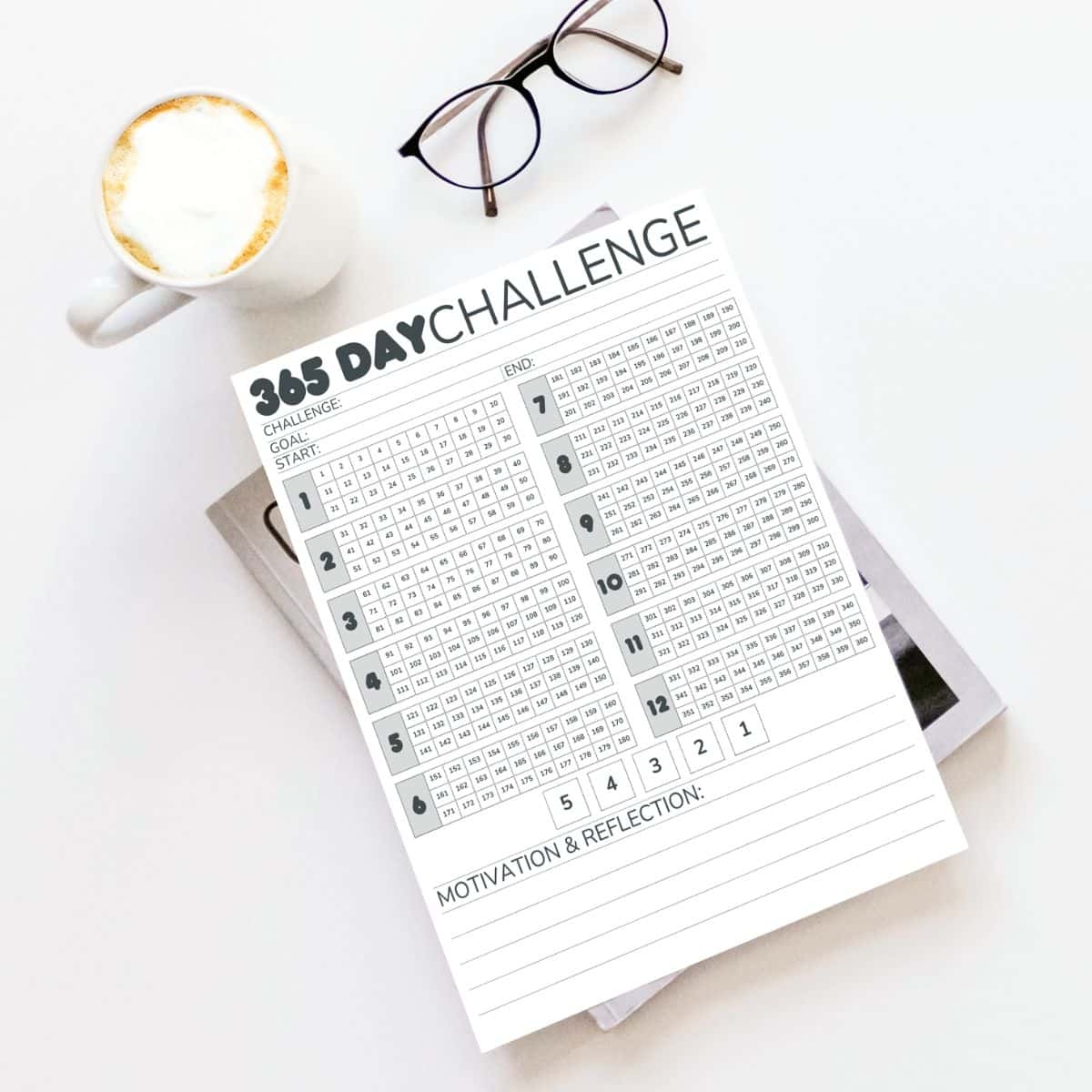 Free 365 Day Challenge Calendar Printable PDF Free 365 Day Challenge Calendar Printable PDF
