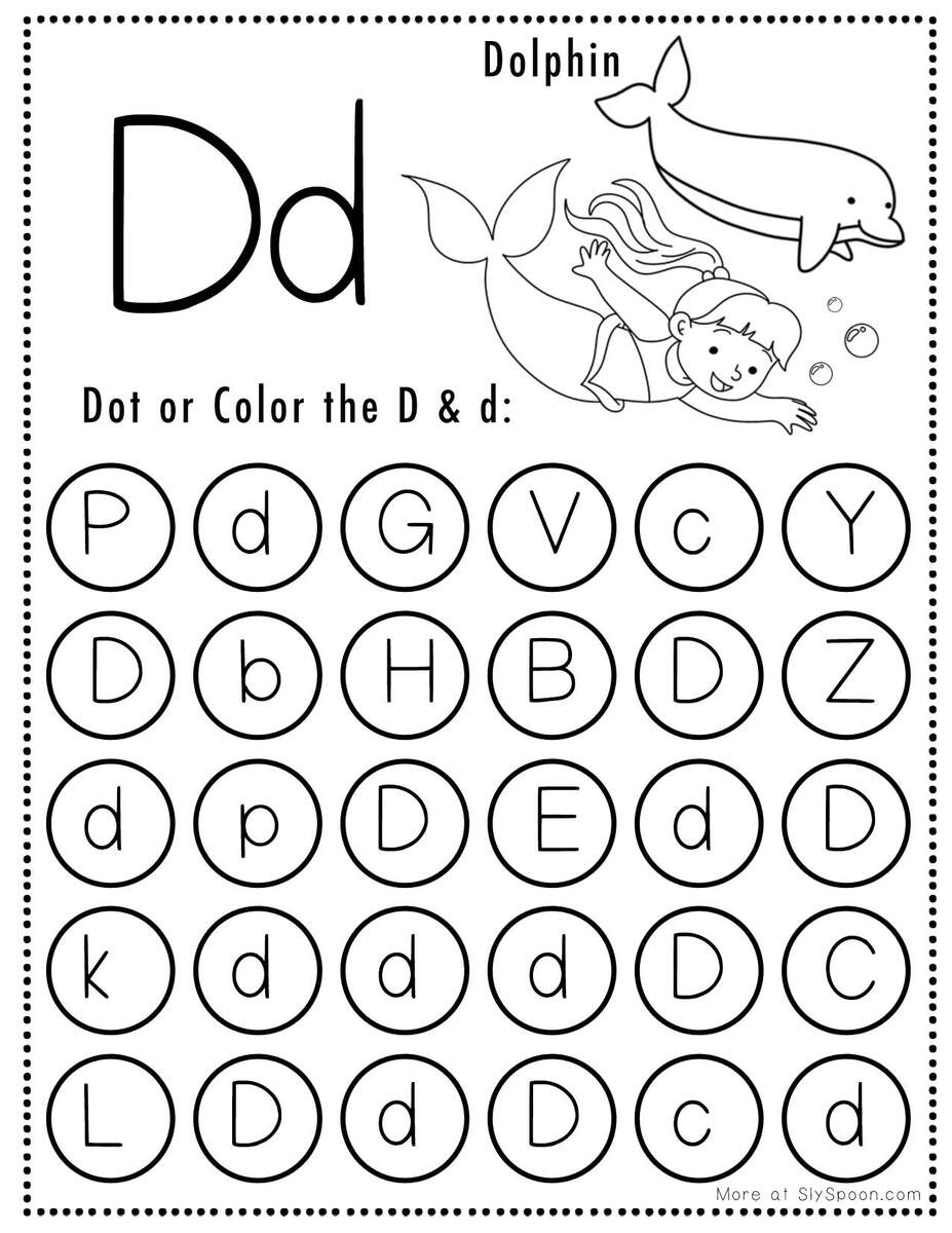 Free Printable Letter D Worksheets