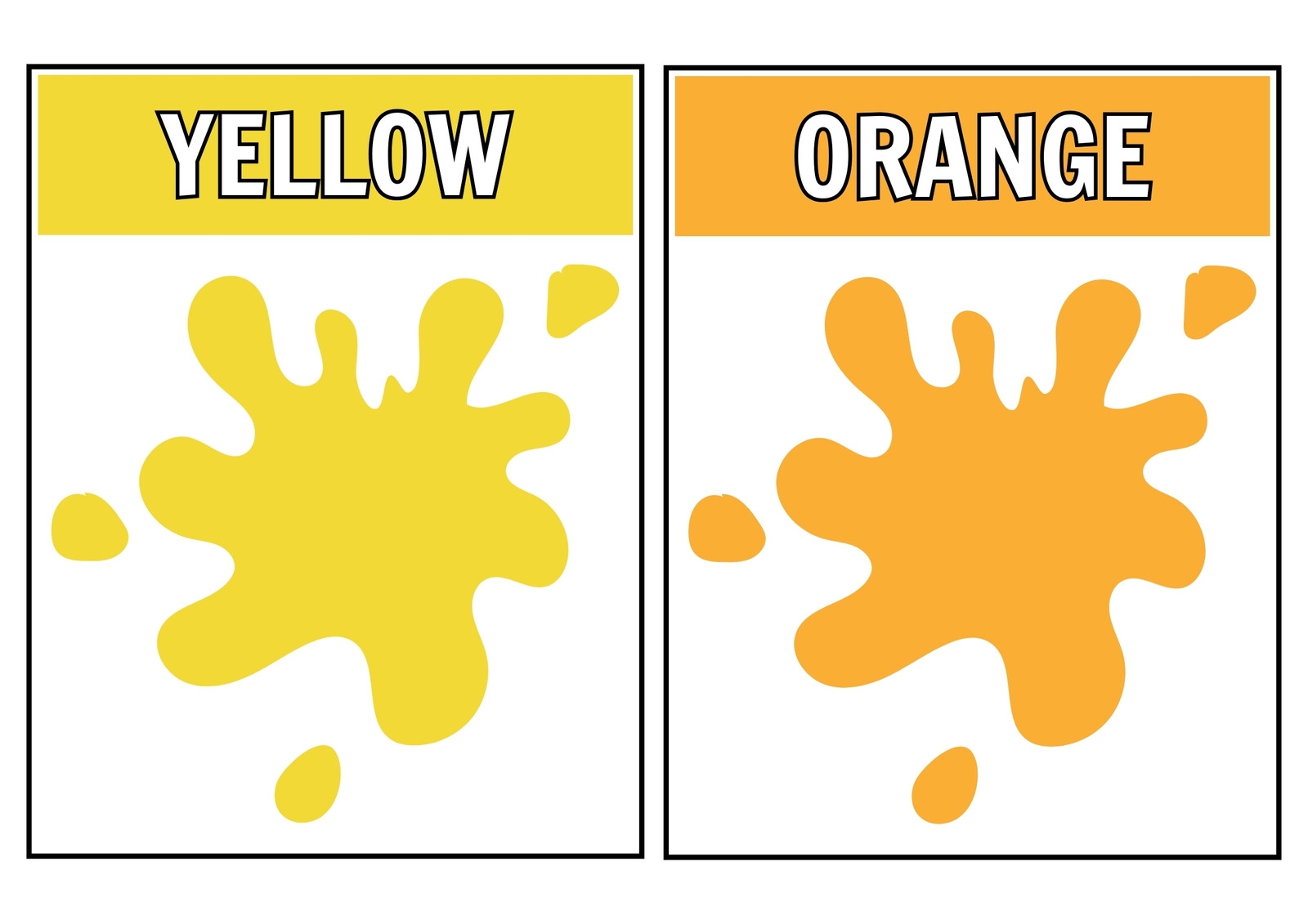 Colors Flashcards The Teaching Aunt