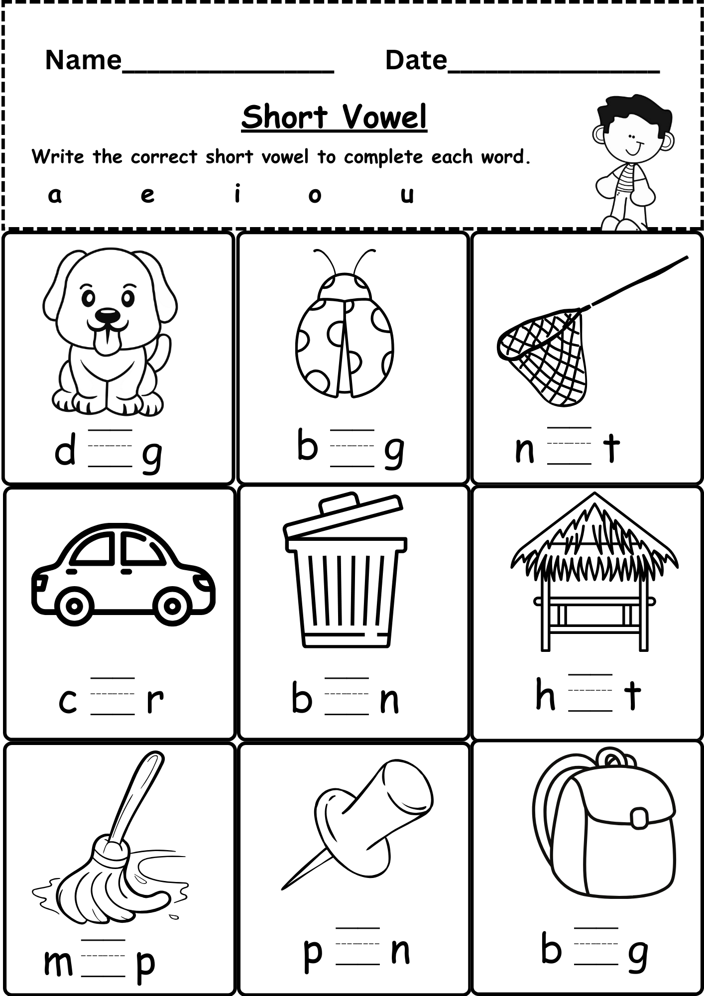 CVC Words Say And Write The CVC Words Phonics Worksheets Kindergarten Preschool Homeschool Made By Teachers