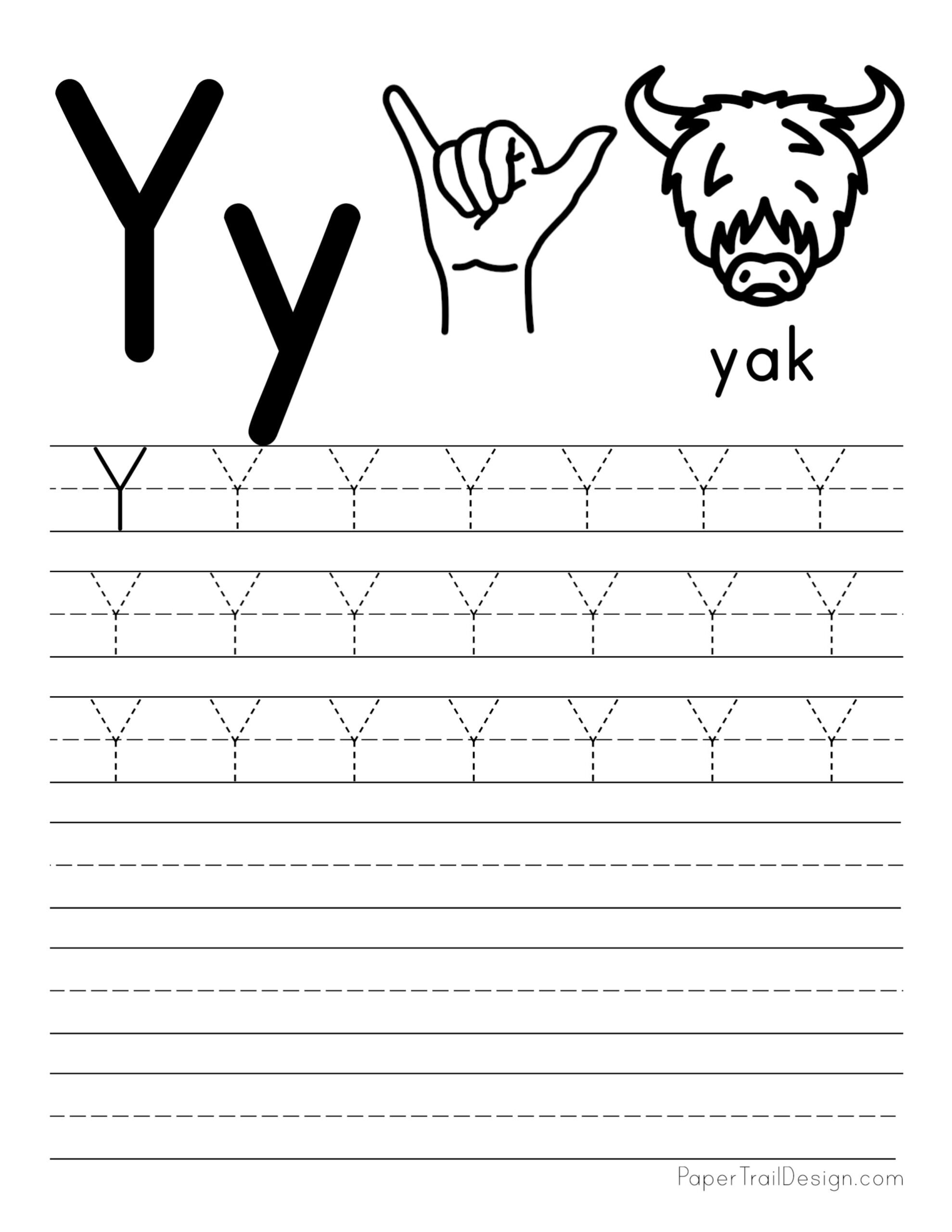 Free Letter Tracing Worksheets Paper Trail Design