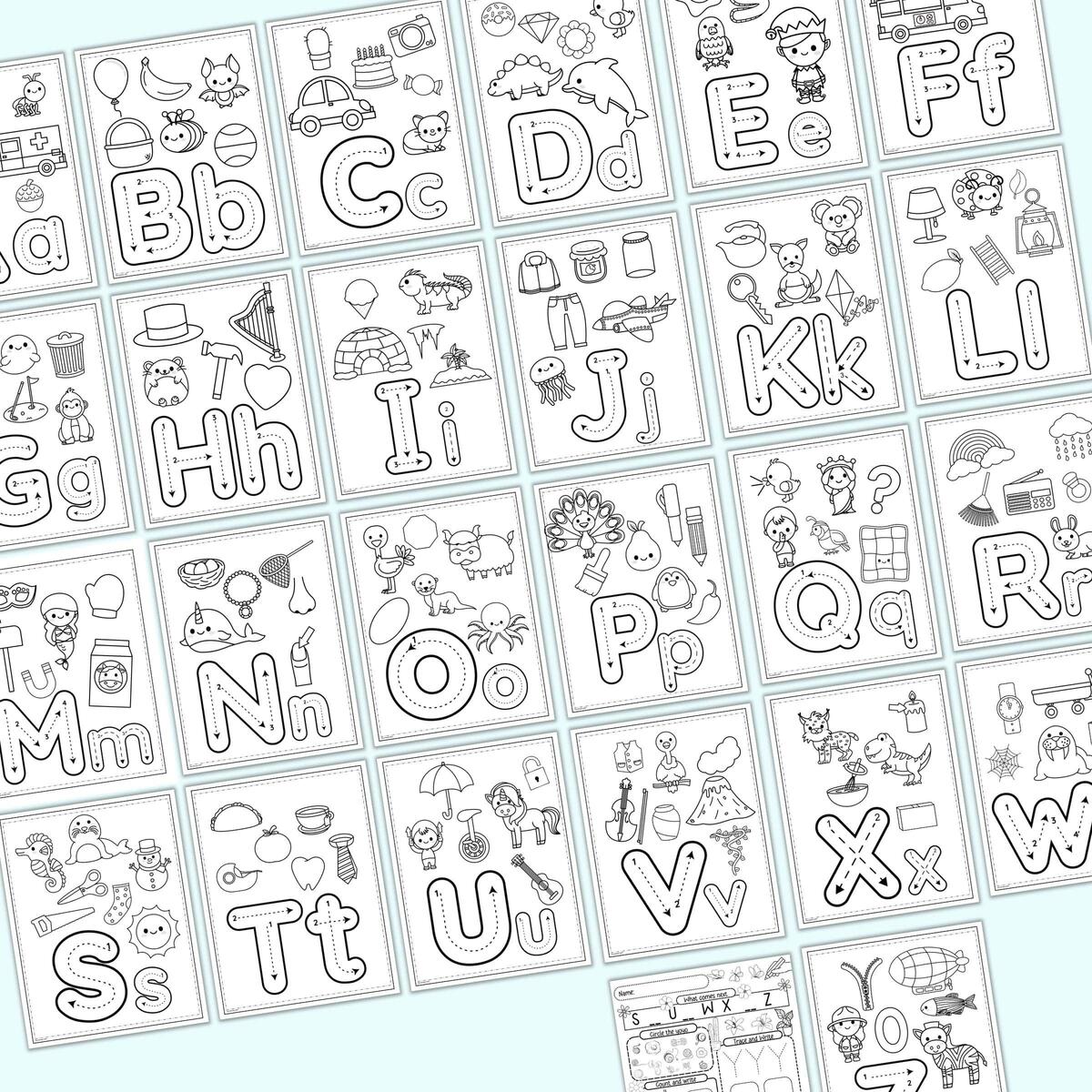 Letter Tracing Worksheets A Z 12 Free Printables