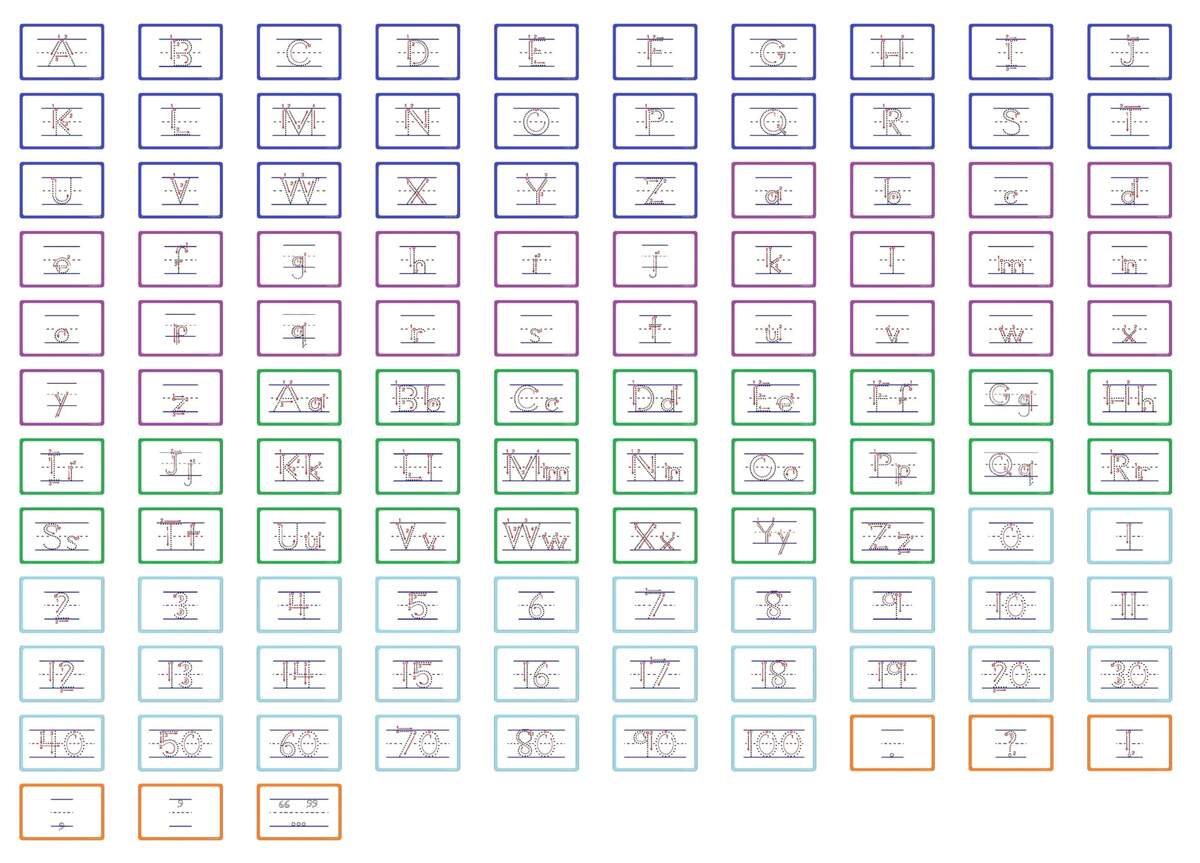 Free Printable Alphabet Flashcards With Lines And Arrows Alphastrokes