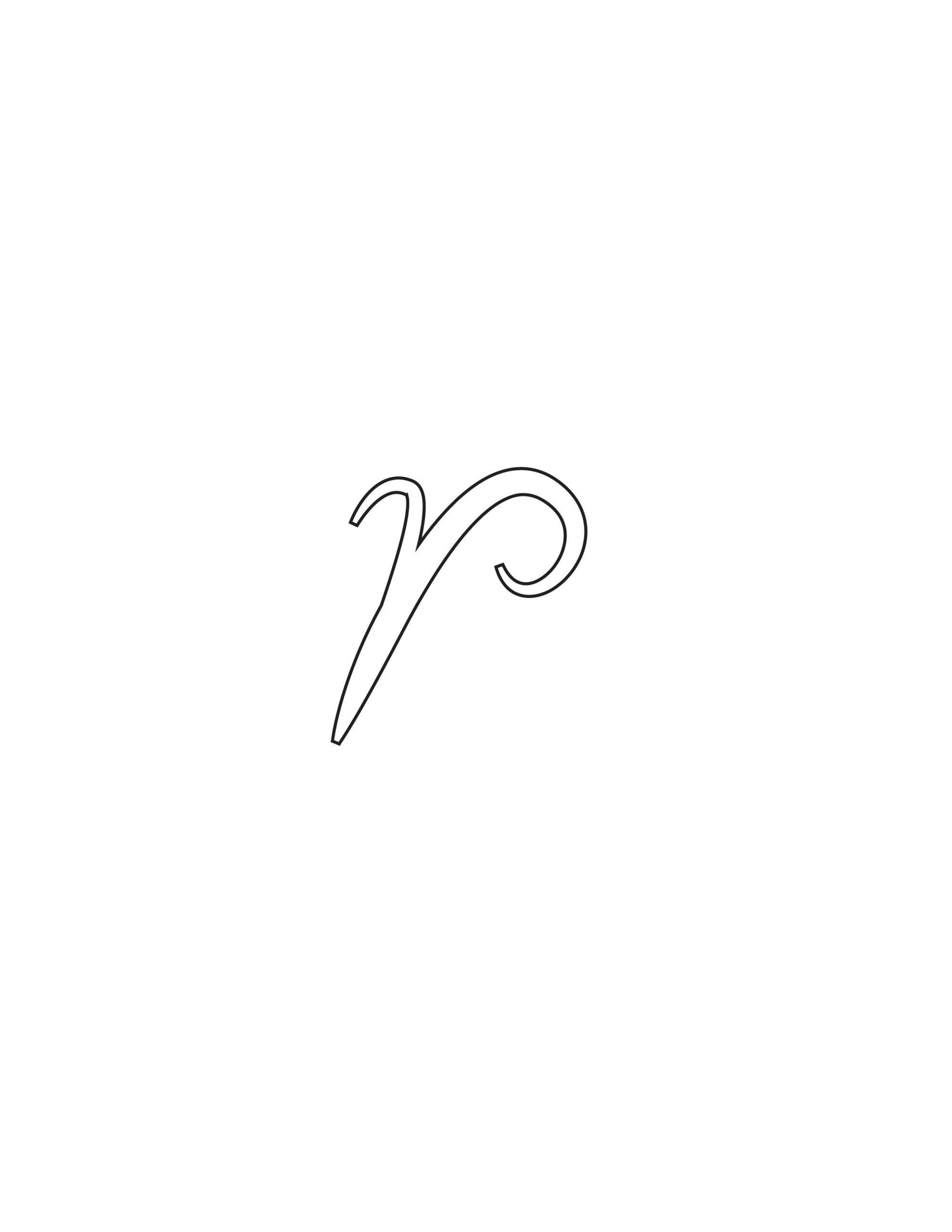 Free Printable Alphabet Letters Calligraphy Lowercase R Free Printable Alphabet Letters Calligraphy Lowercase R