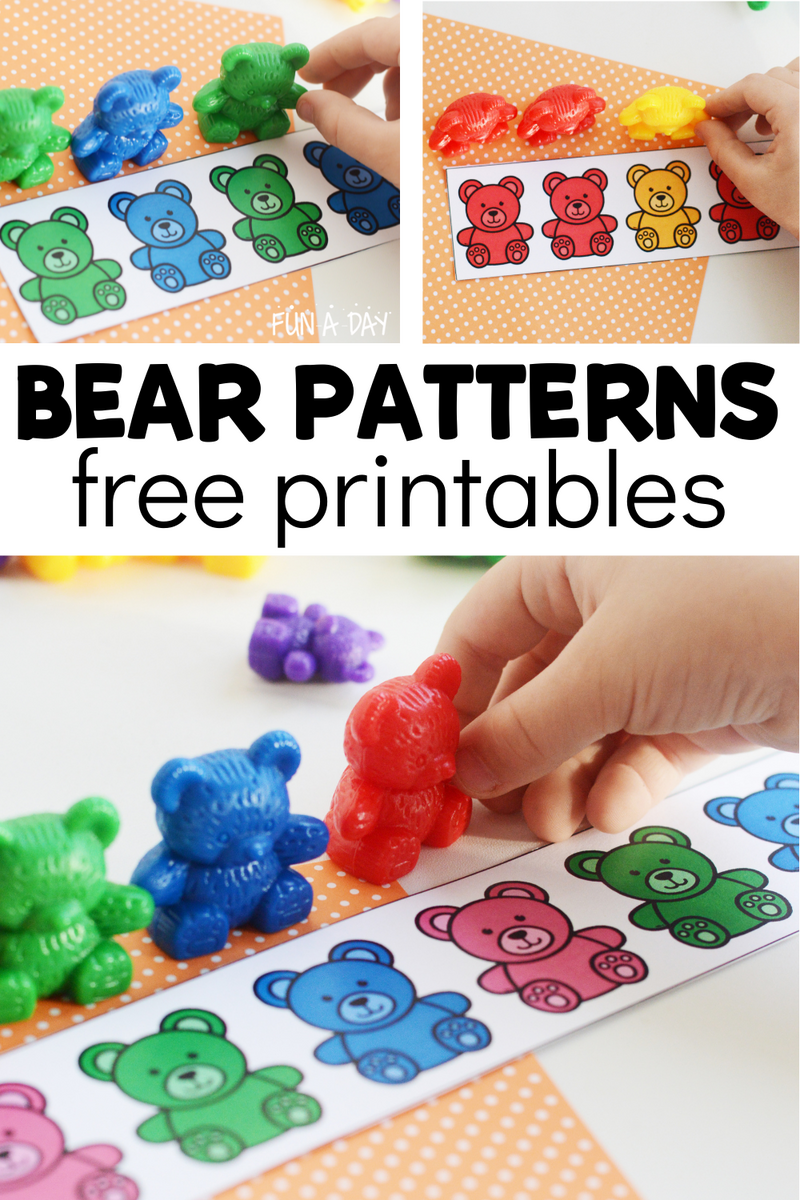 Free Printable Bear Patterns For Preschool Fun A Day Free Printable Bear Patterns For Preschool Fun A Day