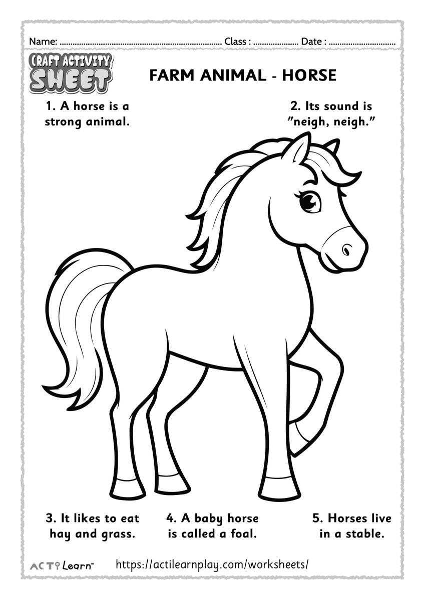 Free Printable Coloring Pages For Kids Horse Free Printable Coloring Pages For Kids Horse