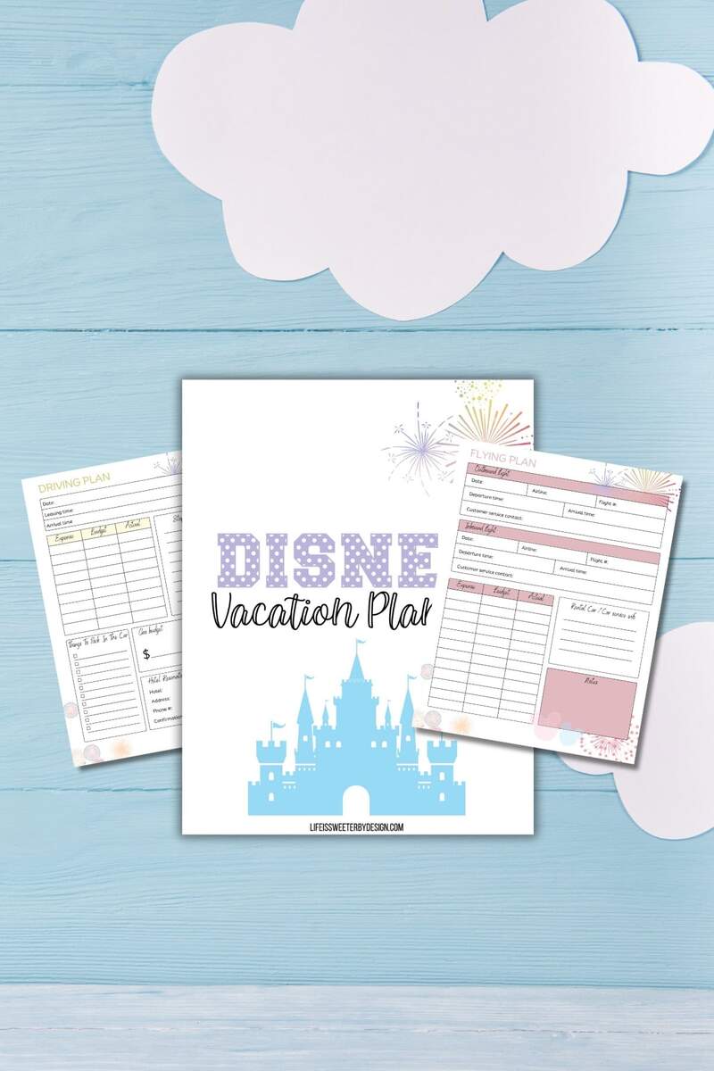 Free Printable Disney Vacation Planner 27 Pages Life Is Sweeter By Design