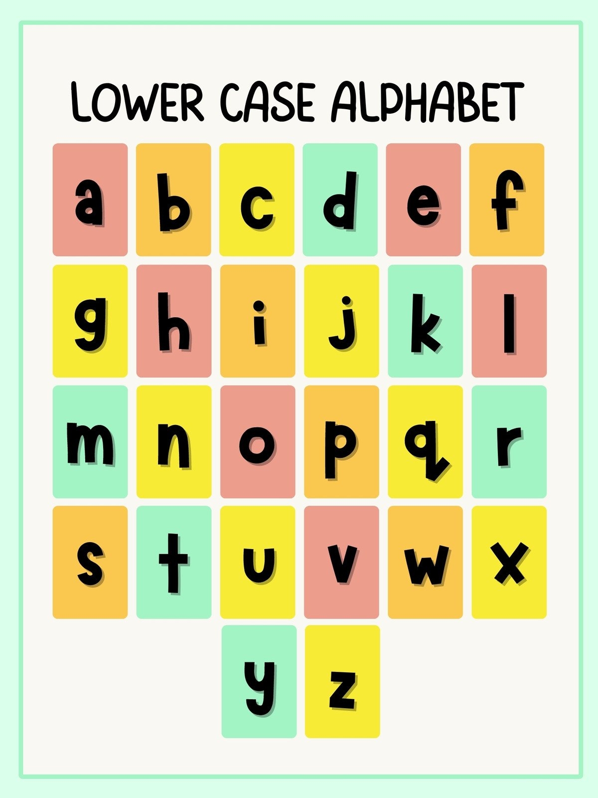 Free Printable Editable Alphabet Poster Templates Canva Free Printable Editable Alphabet Poster Templates Canva