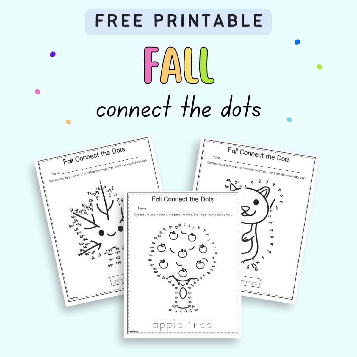 Free Printable Fall Dot To Dot Worksheets The Artisan Life Scarecrow Connect The Dots By Lowercase Letters Autumn Fall