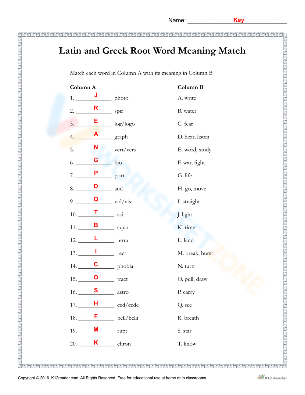 Greek And Latin Roots Worksheets WorksheetsGO