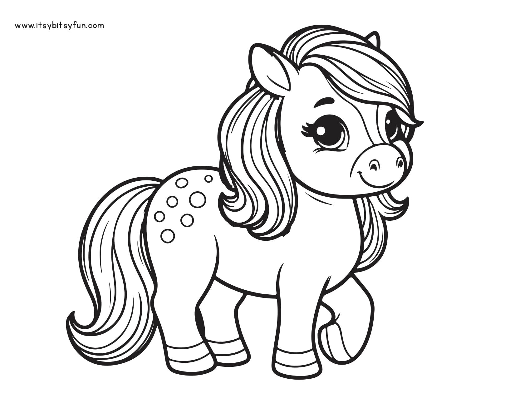 Free Printable Horse Coloring Pages For Kids Itsy Bitsy Fun