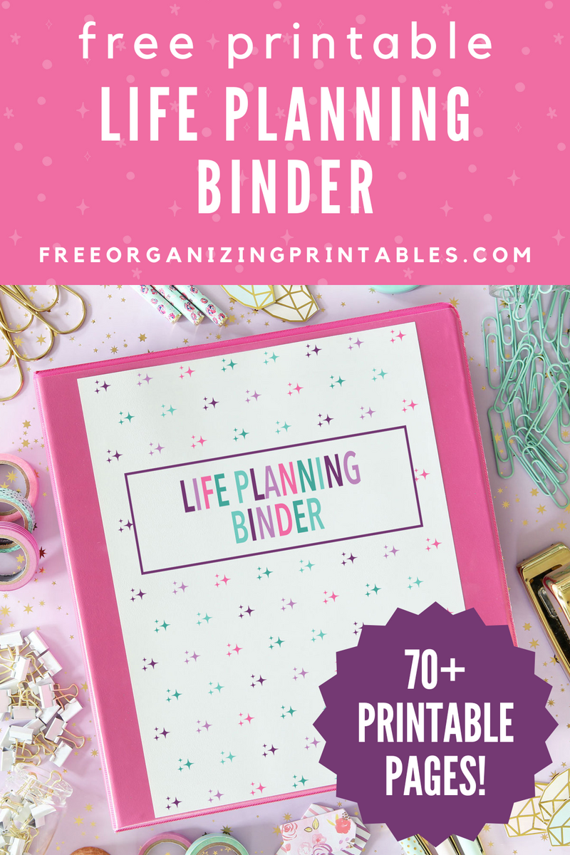 Free Printable Life Planning Binder Free Organizing Printables Free Printable Life Planning Binder Free Organizing Printables