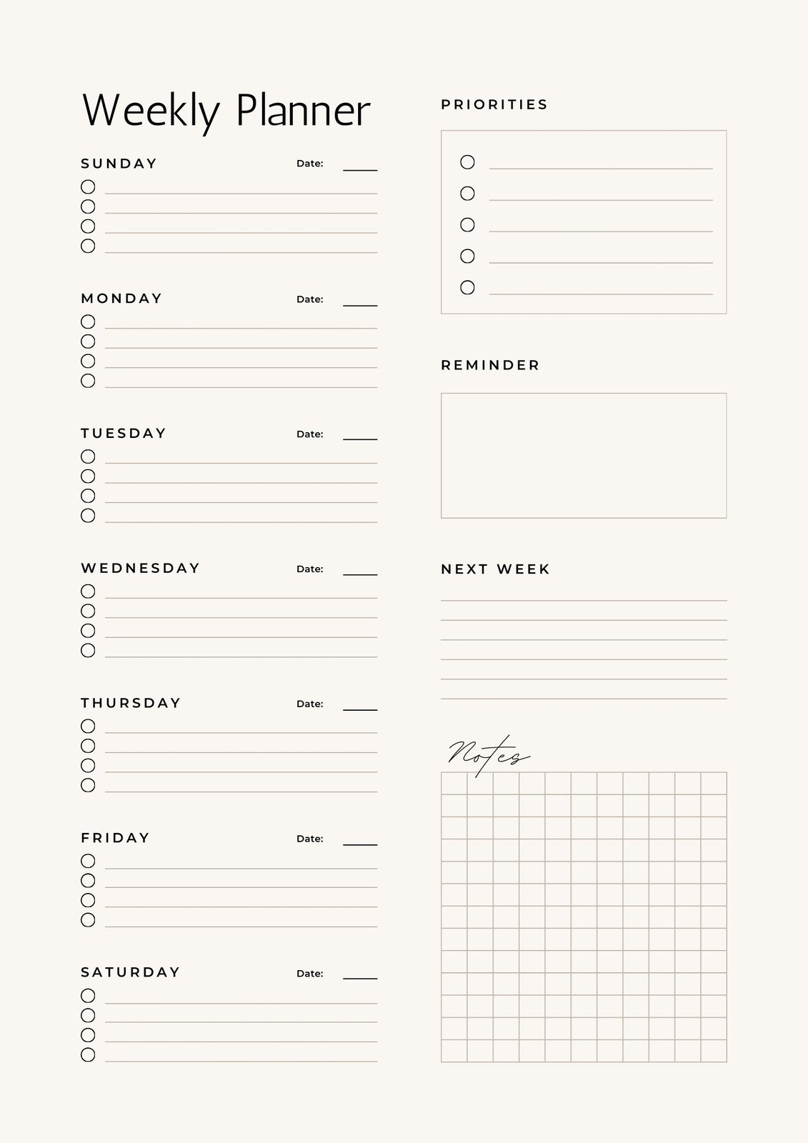 Free Printable Daily Planner Templates PDF Format Free Printables Lettering SVG Files Tools Apps