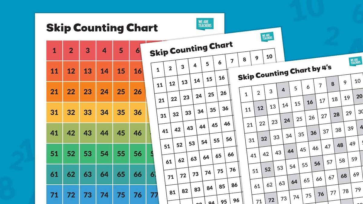 Free Skip Counting Chart Printable Bundle Free Skip Counting Chart Printable Bundle