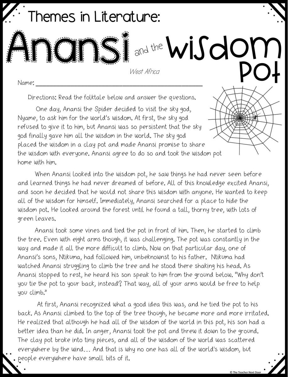 FREE Theme Passage Print And Digital For 4th And 5th Grades The Teacher Next Door FREE Theme Passage Print And Digital For 4th And 5th Grades The Teacher Next Door